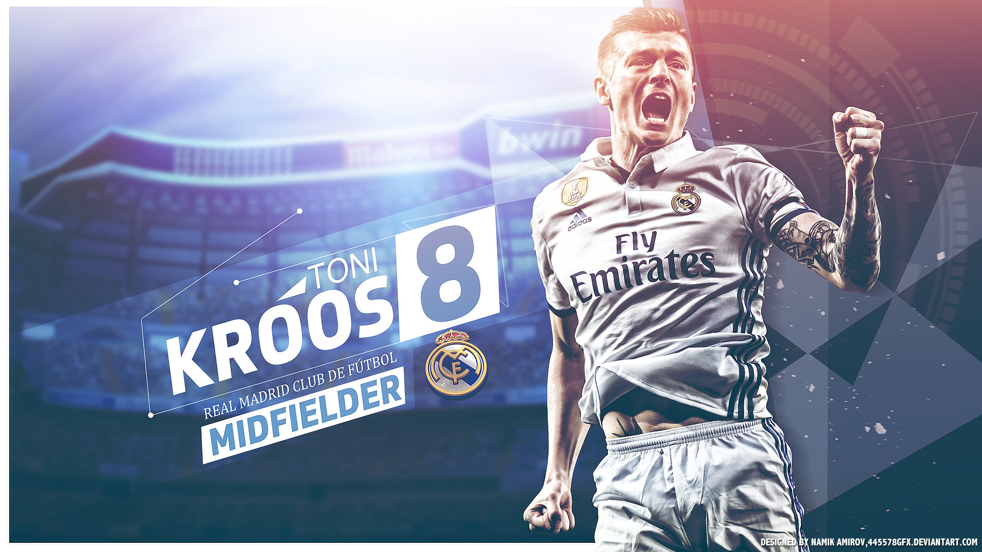 Download mobile wallpaper Sports, German, Soccer, Real Madrid C F, Toni Kroos for free.