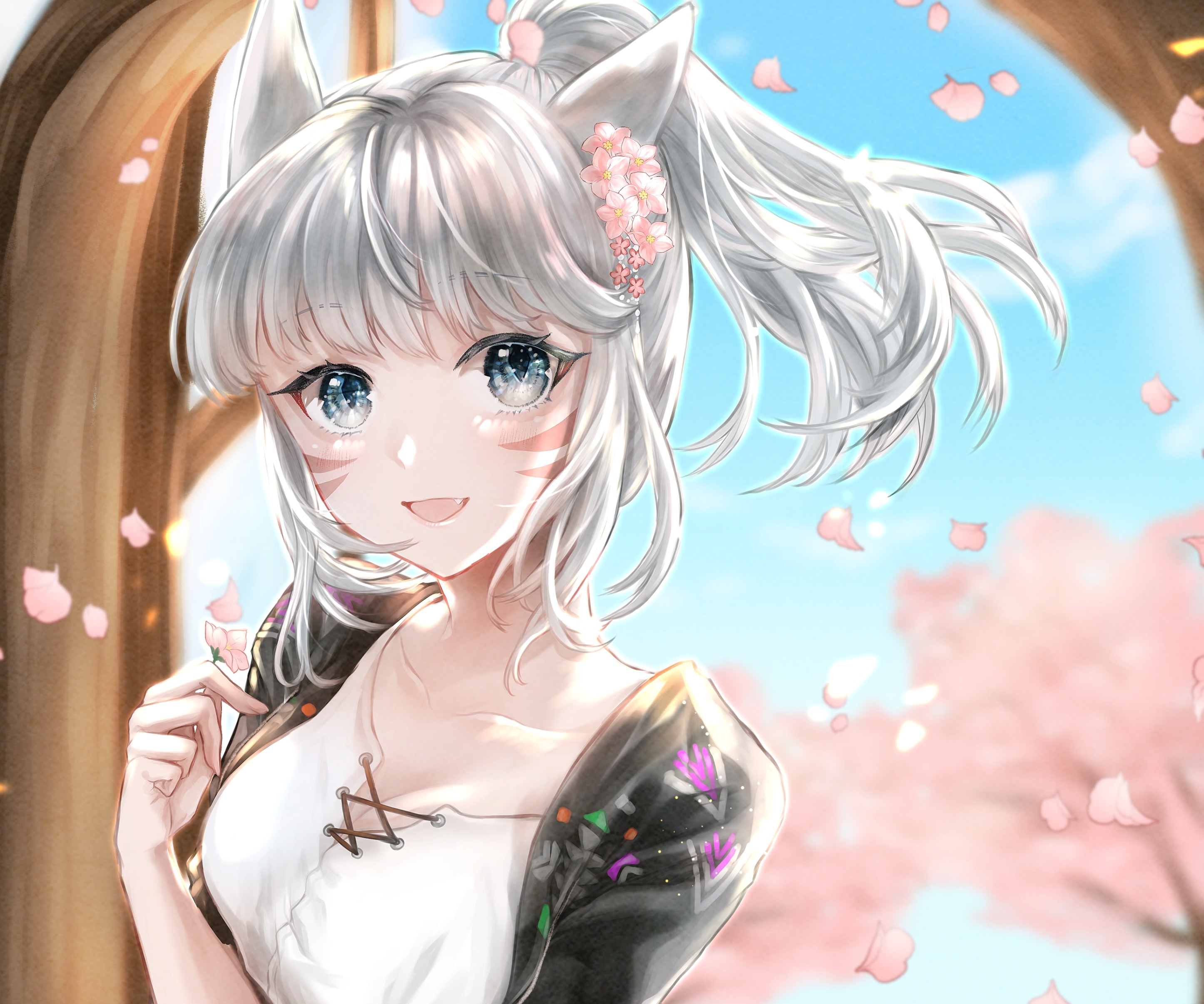 Download mobile wallpaper Final Fantasy, Video Game, Final Fantasy Xiv, Miqo'te (Final Fantasy), Animal Ears for free.