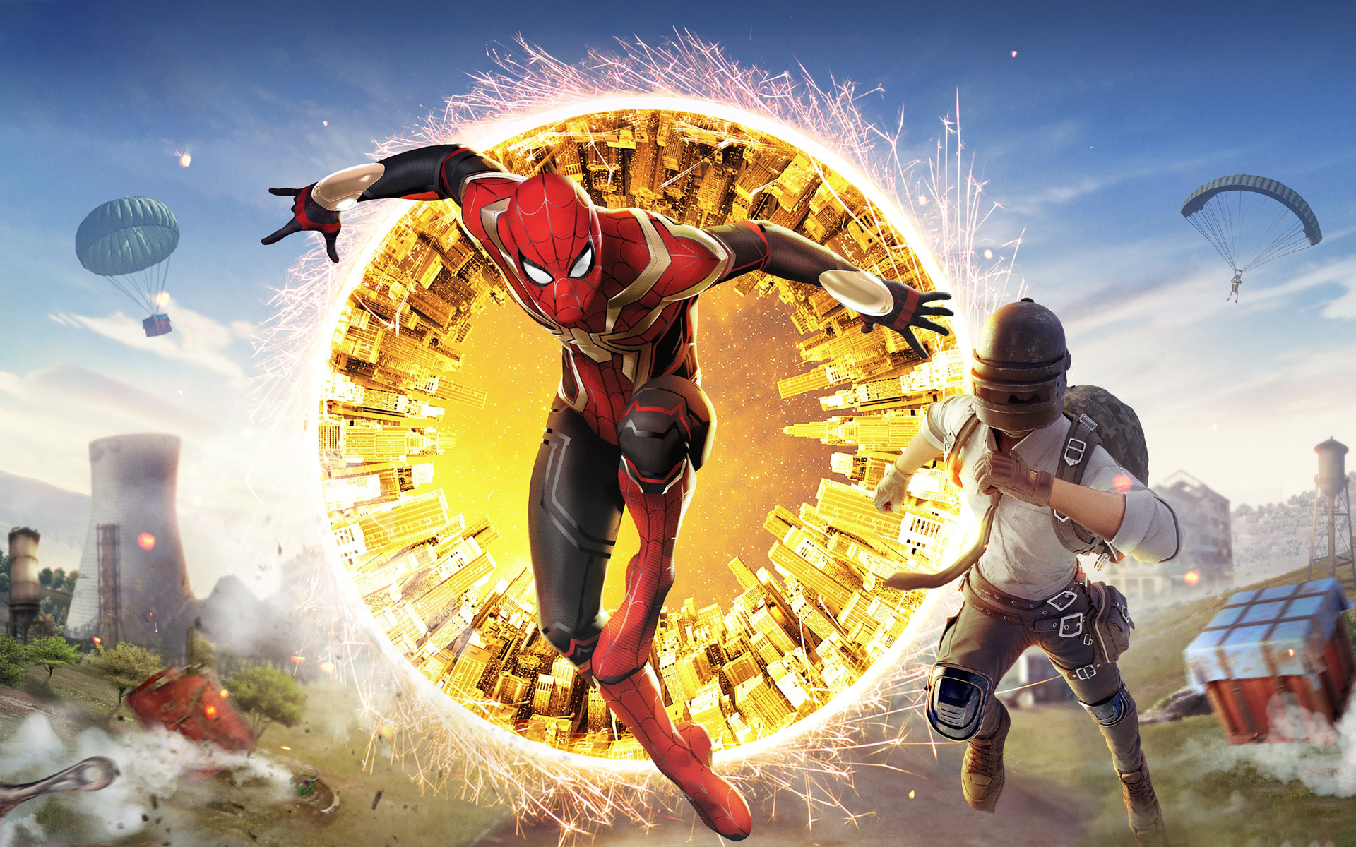 Free download wallpaper Spider Man, Video Game, Playerunknown's Battlegrounds on your PC desktop
