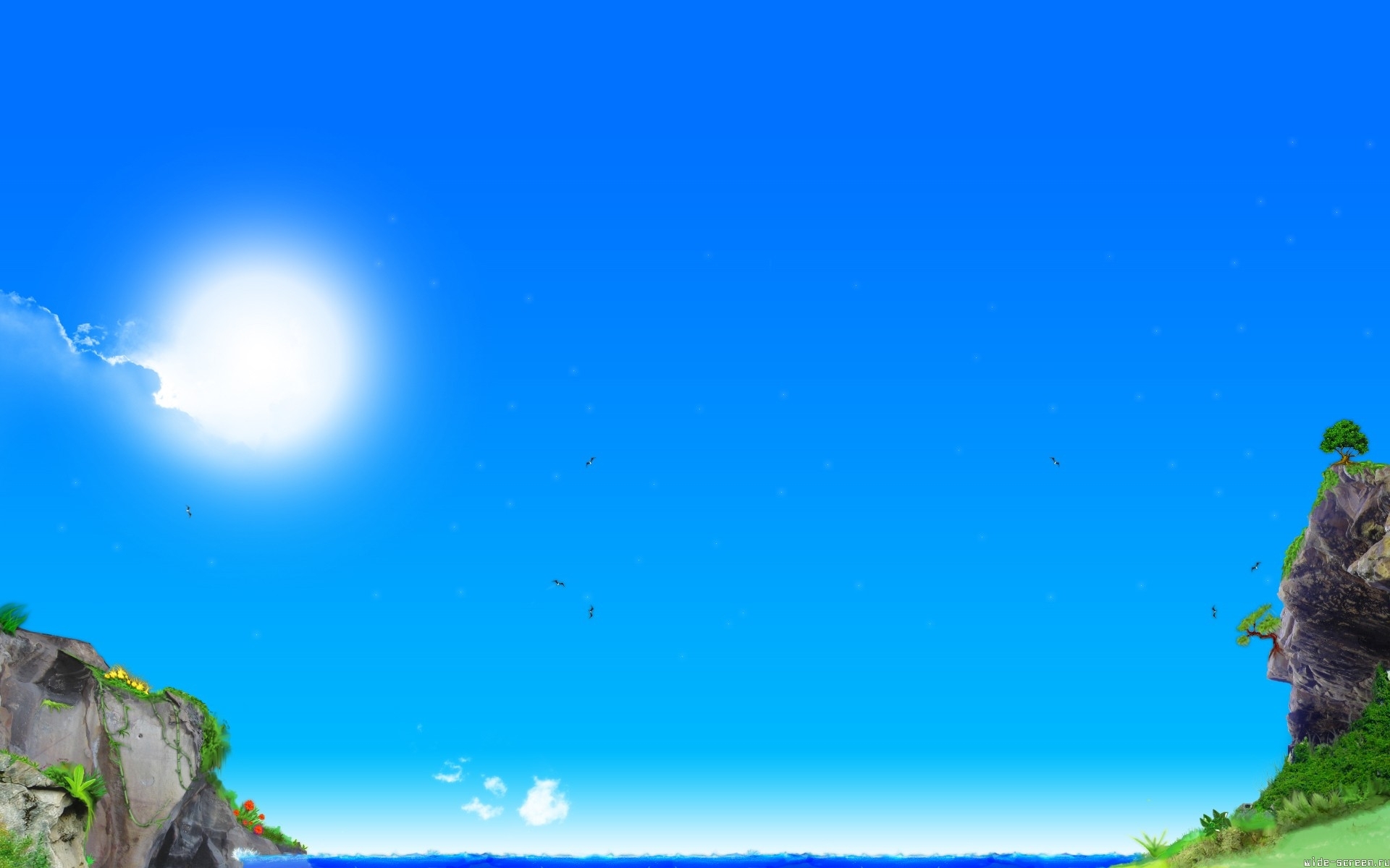 Free download wallpaper Landscape, Sky, Sun on your PC desktop