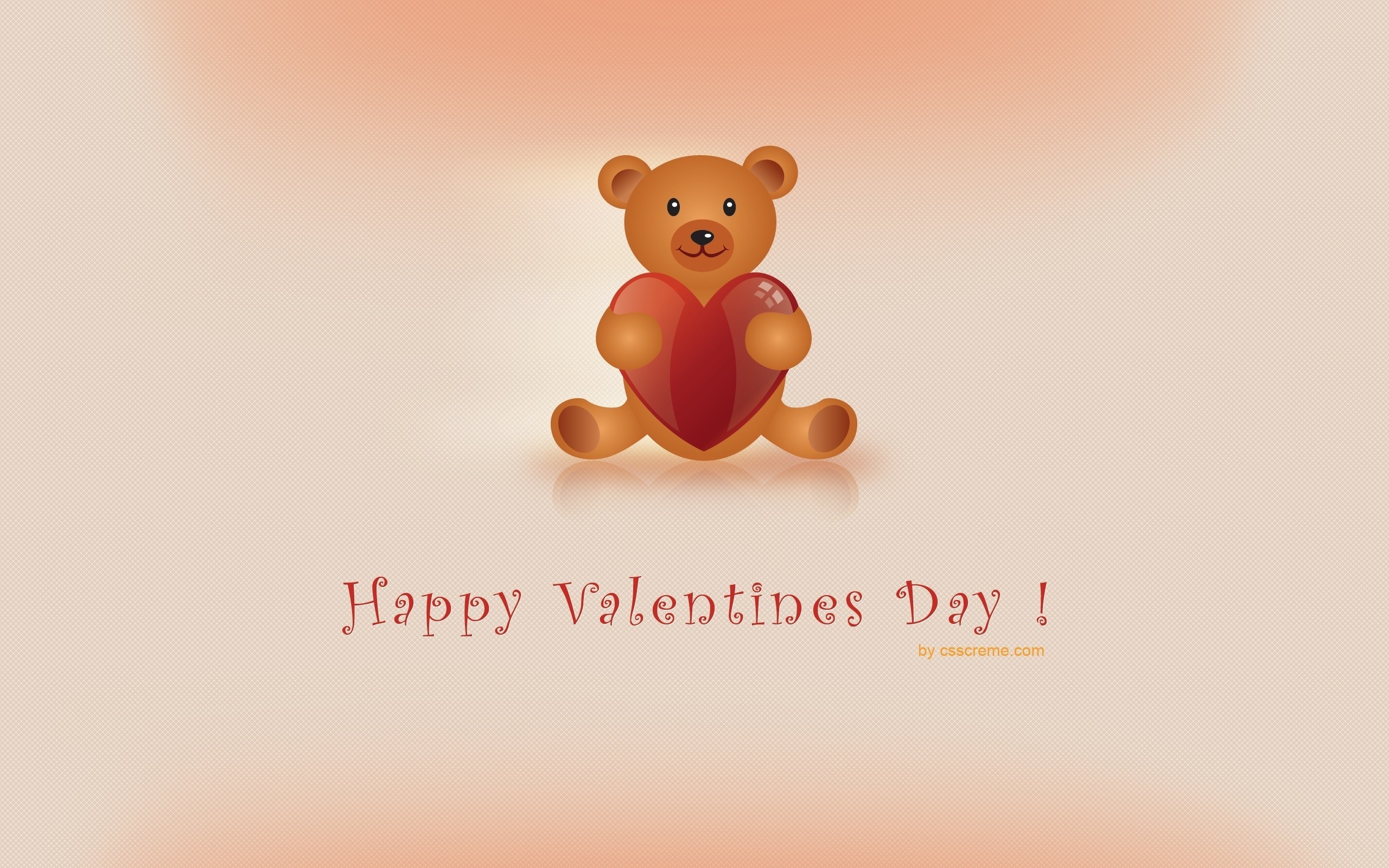 Скачати мобільні шпалери День Святого Валентина, Ведмедик Тедді, Свято, Серце, Щасливого Дня Святого Валентина безкоштовно.