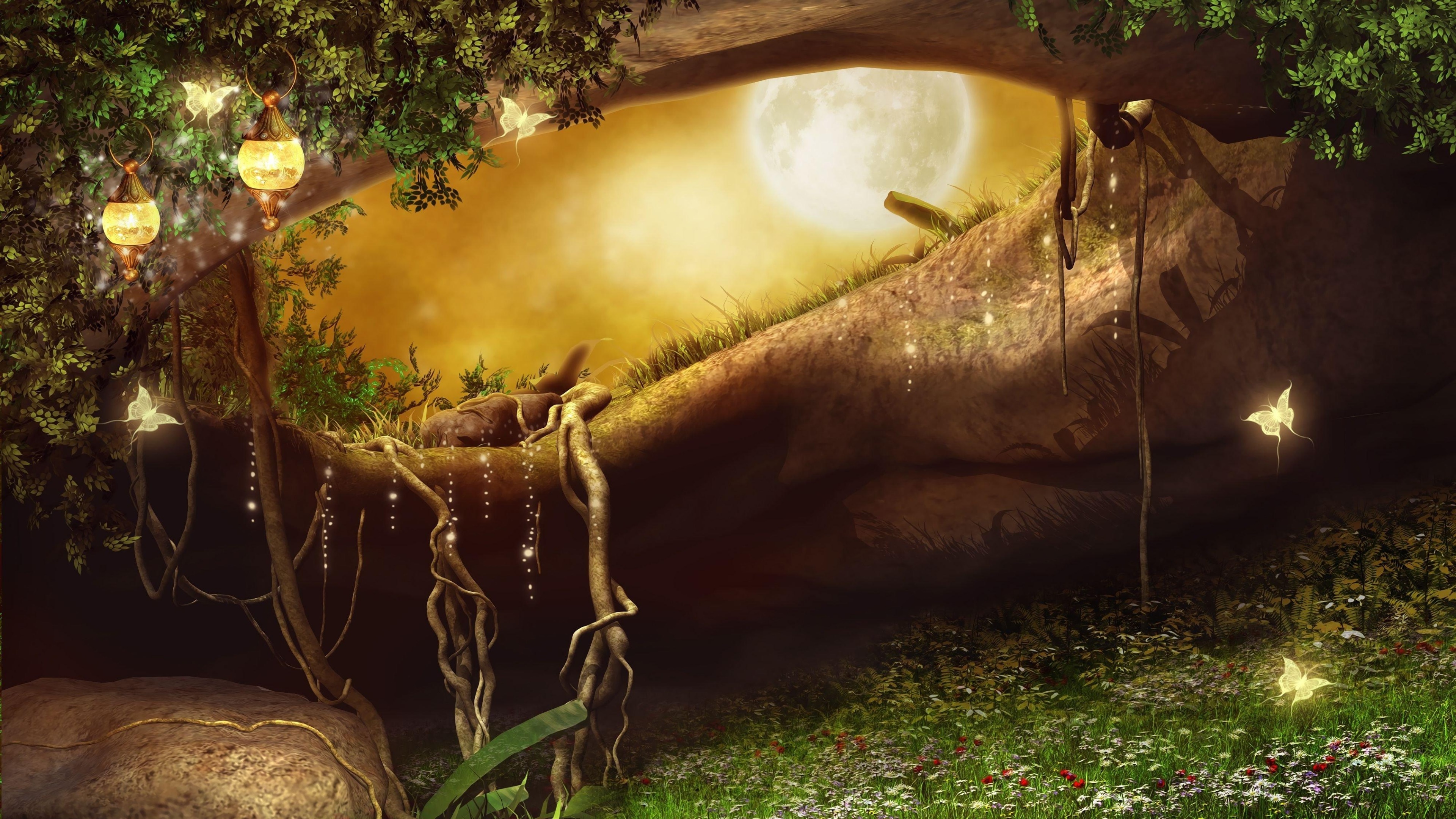 Laden Sie das Fantasie, Wald, Magisch, Künstlerisch-Bild kostenlos auf Ihren PC-Desktop herunter