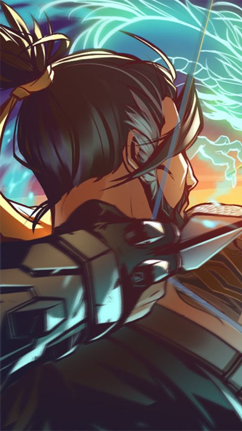 Handy-Wallpaper Overwatch, Computerspiele, Hanzo (Overwatch), Genji (Overwatch) kostenlos herunterladen.