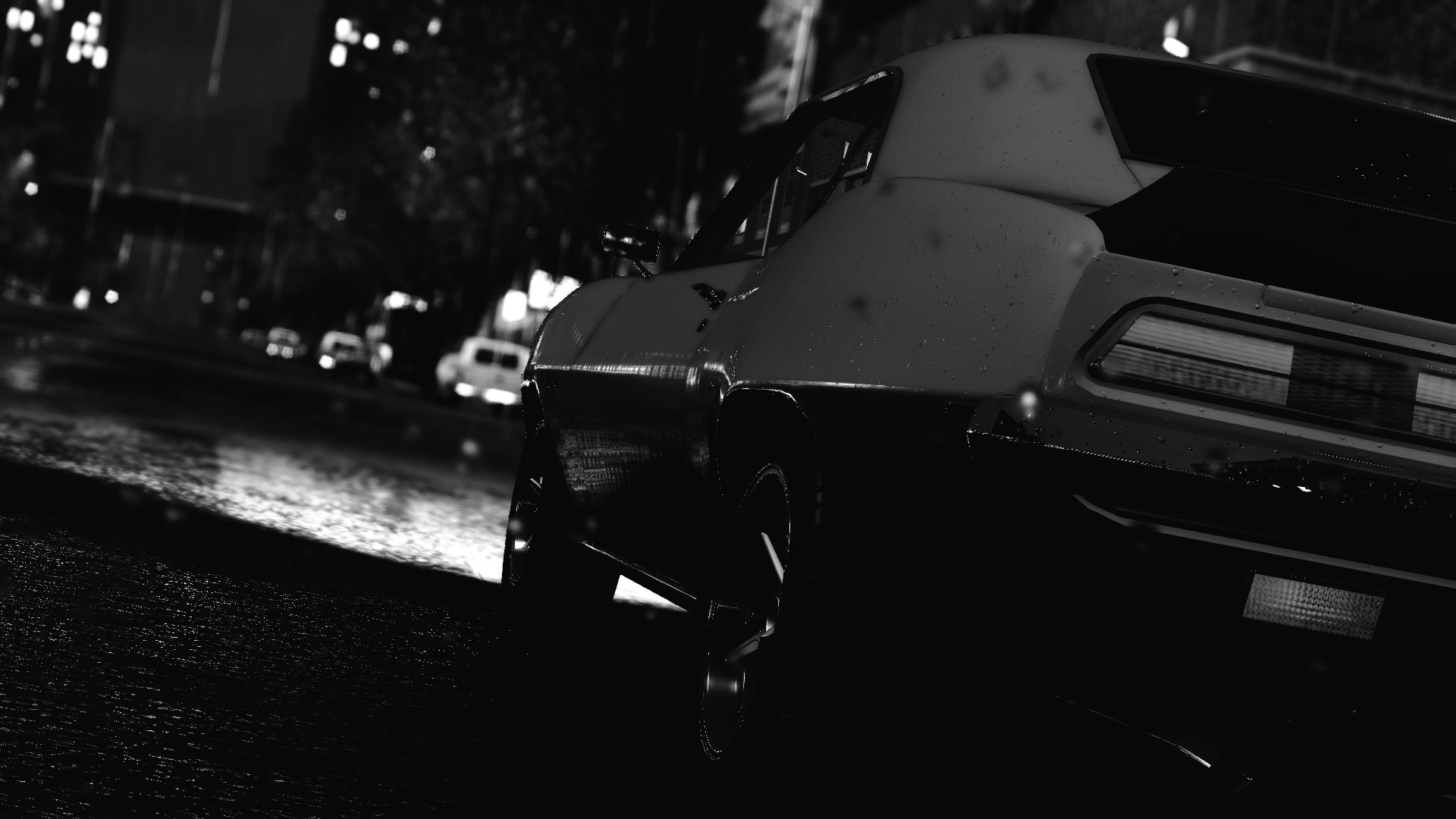 Download mobile wallpaper Car, Video Game, Black & White, The Crew for free.