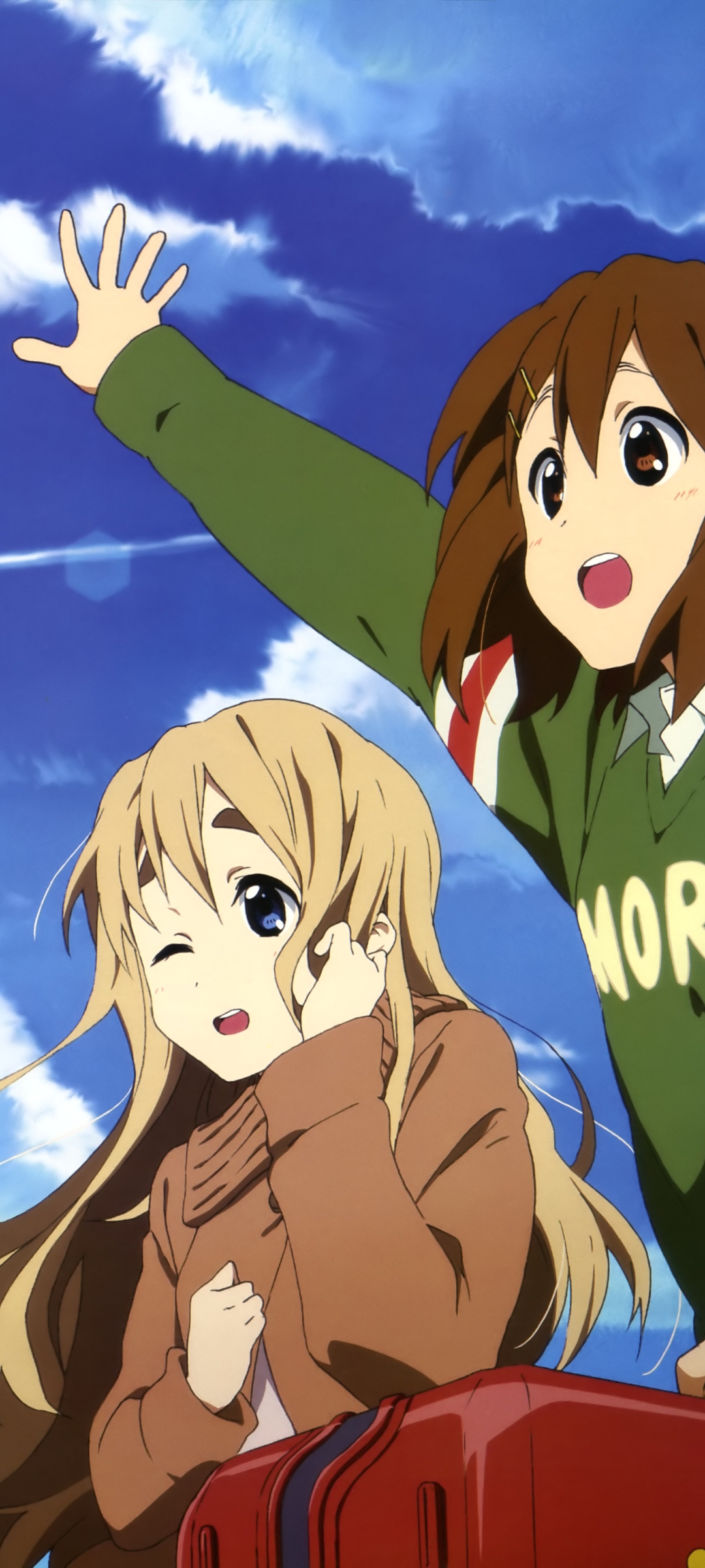 Handy-Wallpaper Animes, K On!, Tsumugi Kotobuki, Yui Hirasawa kostenlos herunterladen.