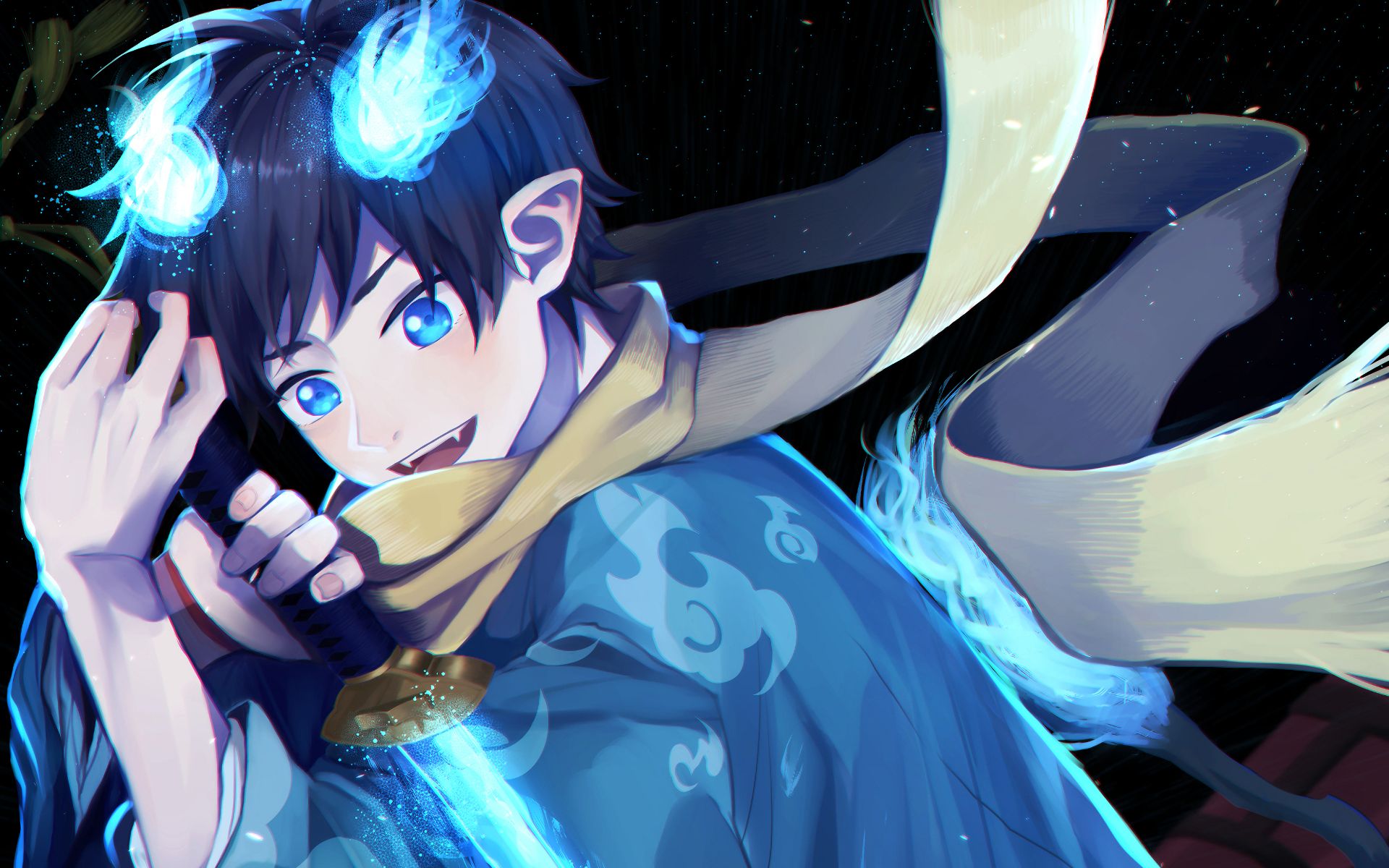 Téléchargez gratuitement l'image Animé, Blue Exorcist, Rin Okumura sur le bureau de votre PC