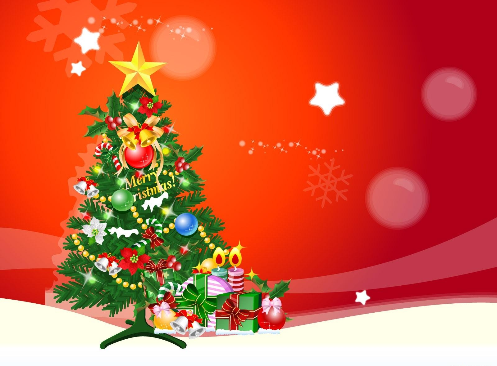 147788 завантажити шпалери свята, різдво, сніжинки, свято, ялинка, ялинку, зірка, подарунки - заставки і картинки безкоштовно