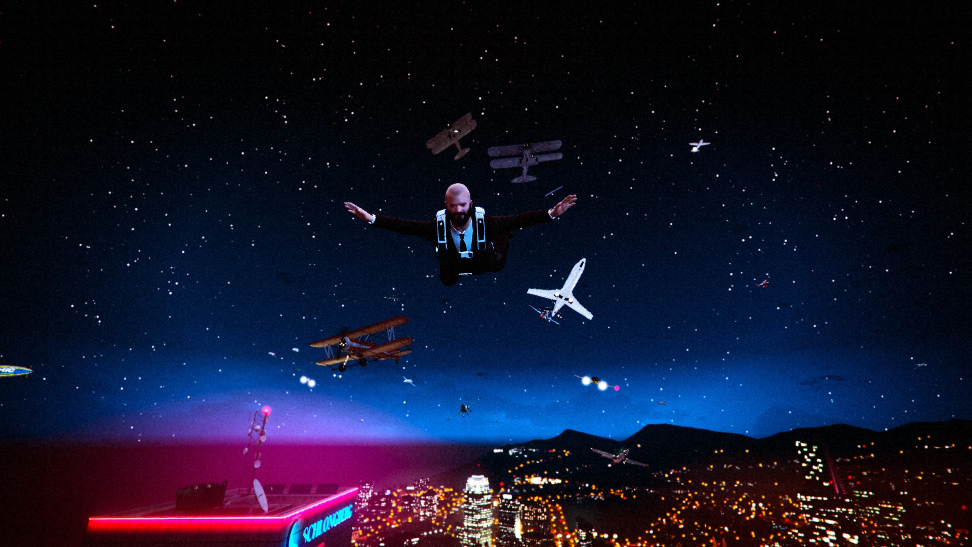 wallpapers video game, grand theft auto v, skydiving, grand theft auto