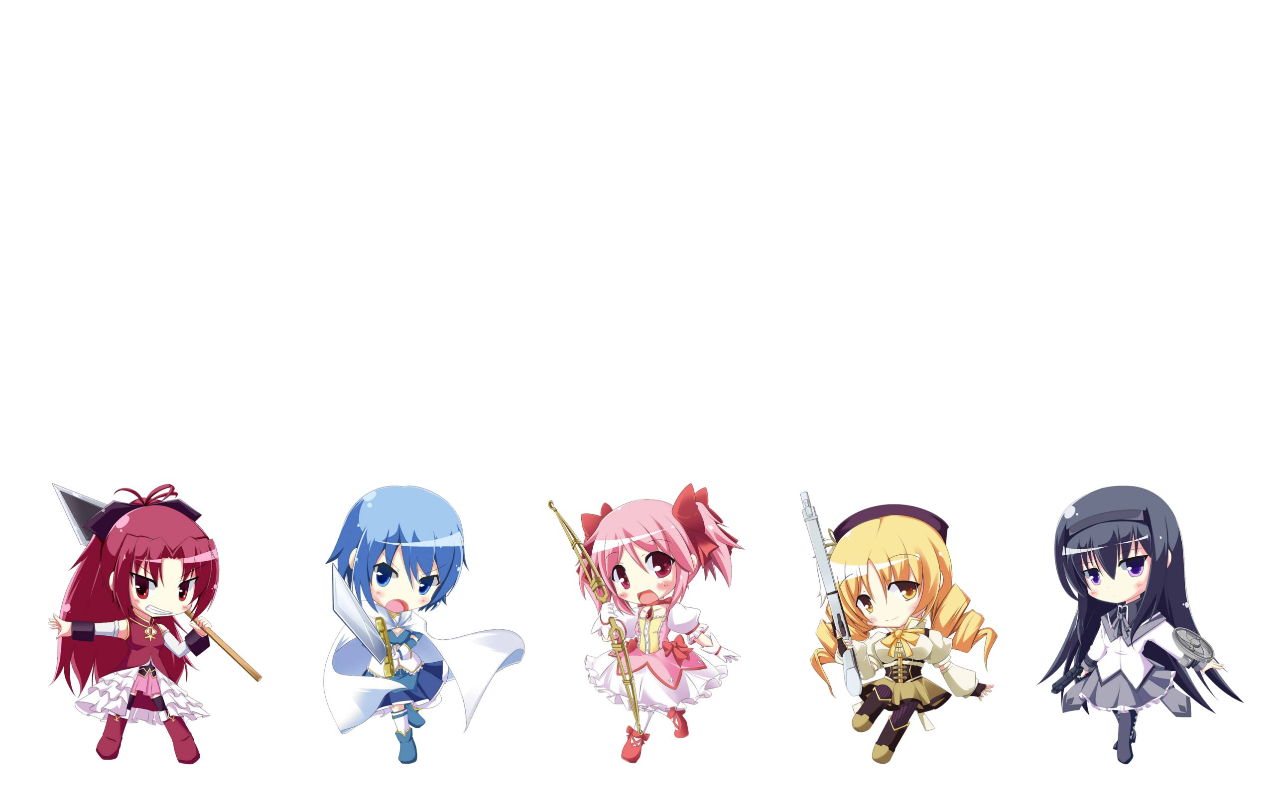 Handy-Wallpaper Animes, Kyōko Sakura, Madoka Magica, Homur Akemi, Madoka Kaname, Mami Tomö, Sayaka Miki kostenlos herunterladen.