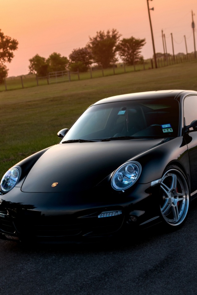 Скачати мобільні шпалери Порш, Porsche 911, Транспортні Засоби, Чорний Автомобіль безкоштовно.