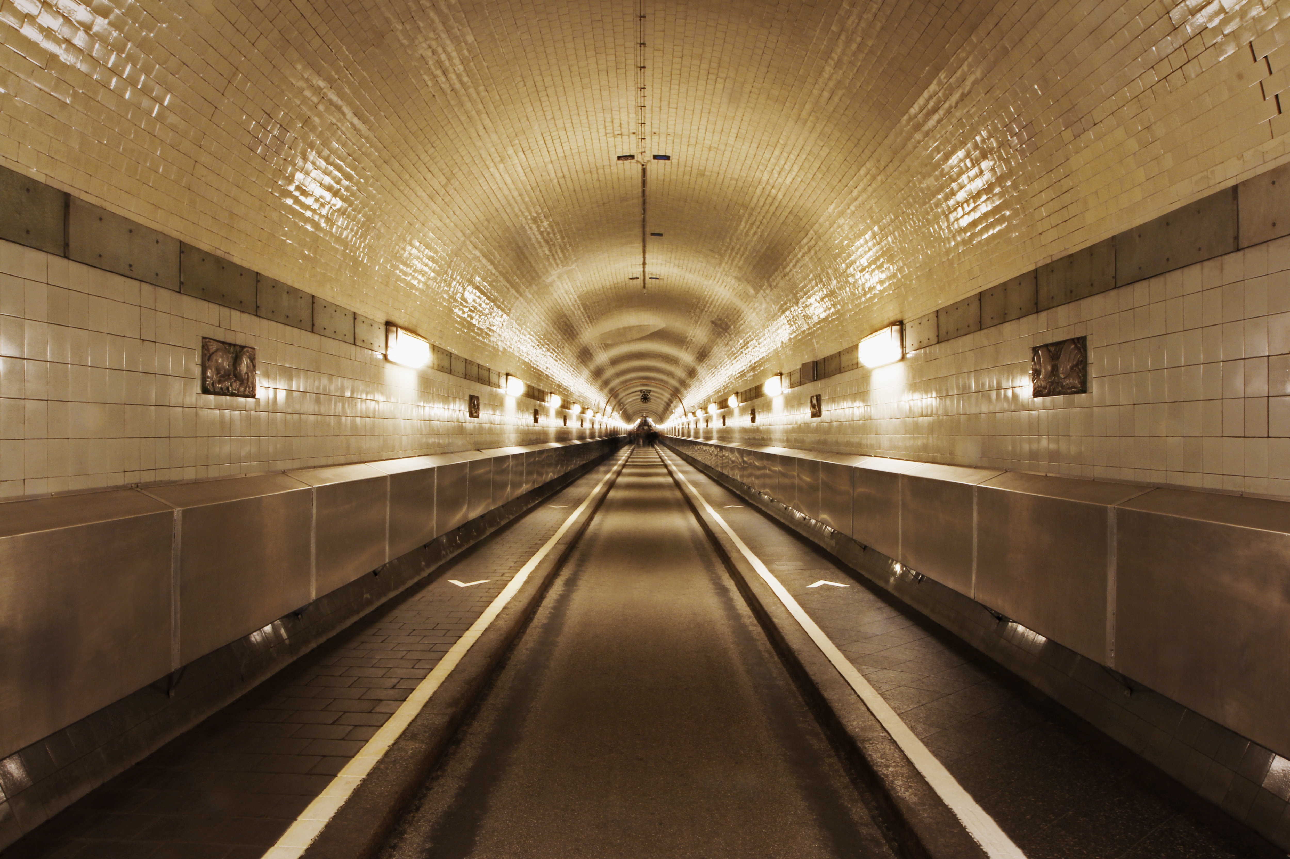 Download mobile wallpaper Road, Tunnel, Germany, Man Made, Walkway for free.