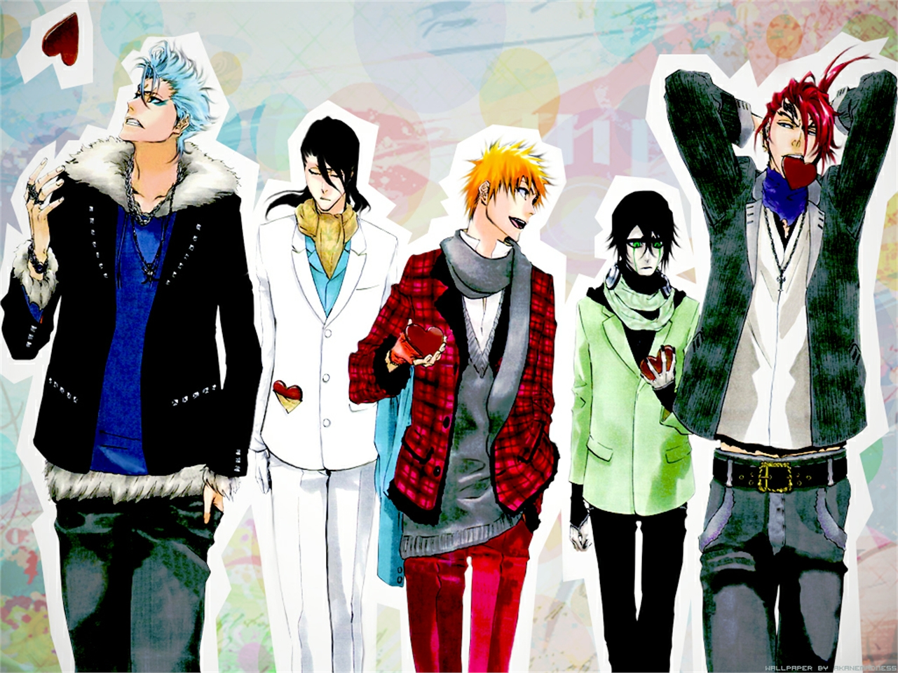 Free download wallpaper Anime, Bleach, Renji Abarai, Ichigo Kurosaki, Ulquiorra Cifer, Byakuya Kuchiki, Grimmjow Jaegerjaquez on your PC desktop