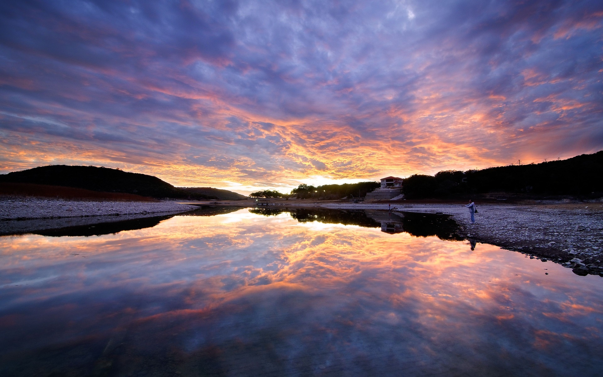 Descarga gratuita de fondo de pantalla para móvil de Amanecer, Tierra/naturaleza, Reflejo.