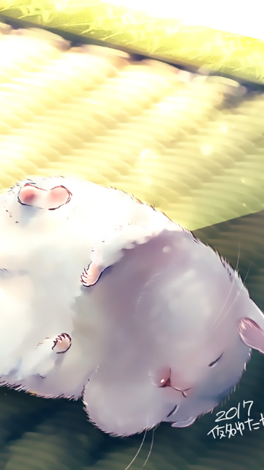 Download mobile wallpaper Anime, Cute, Hamster, Original for free.