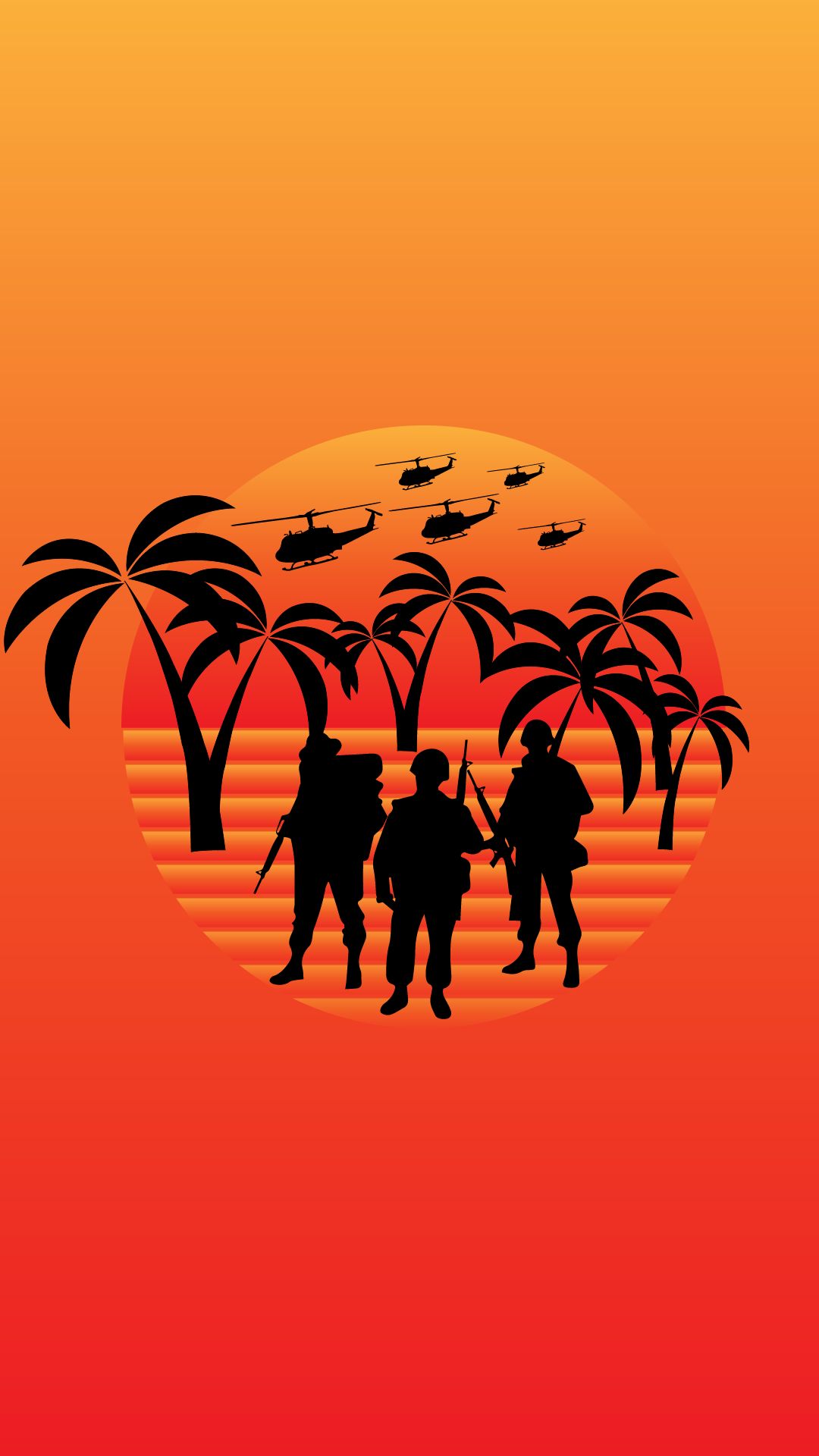 Скачати мобільні шпалери Військовий, В'єтнам, Схід Сонця, Війни, В'єтнамська Війна безкоштовно.