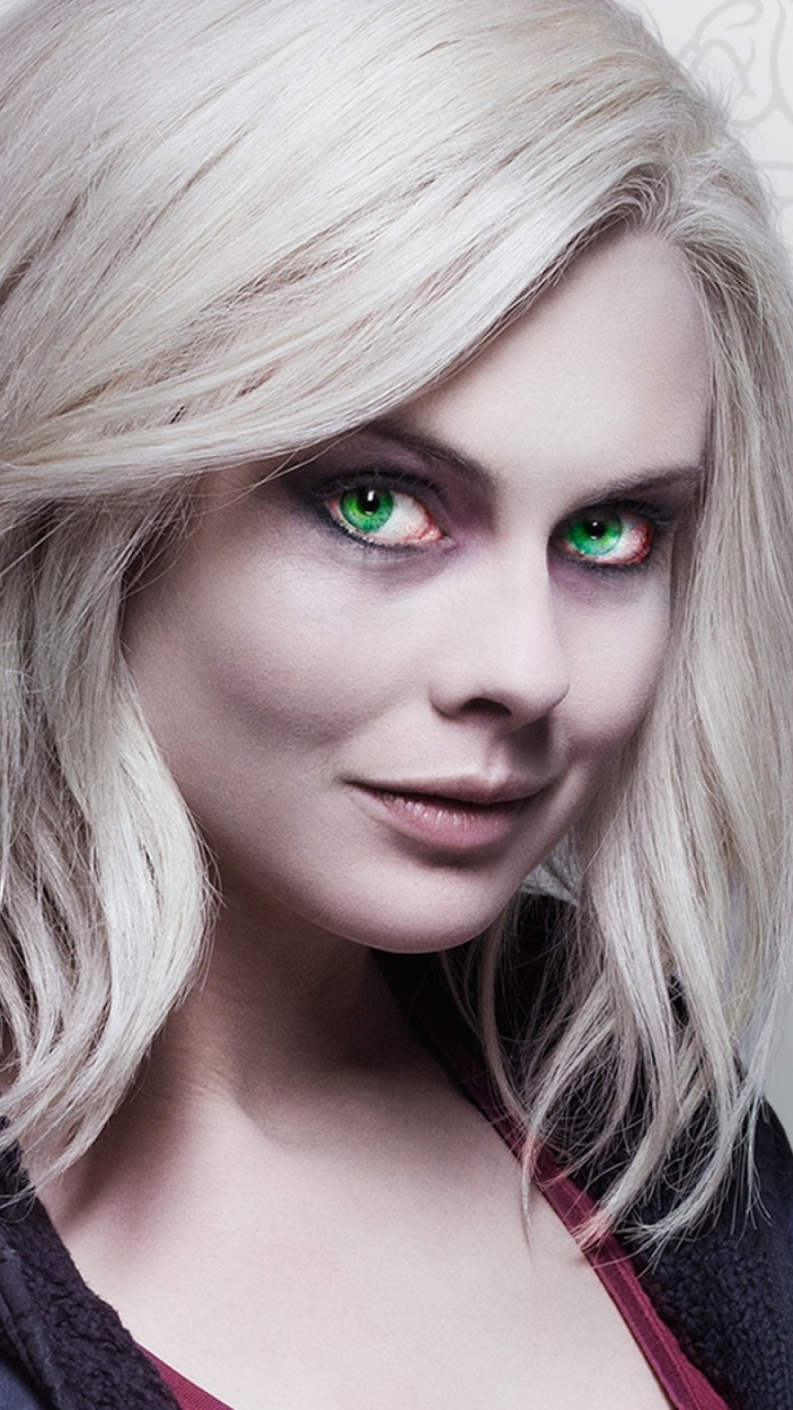Download mobile wallpaper Green Eyes, Tv Show, Zombie, White Hair, Actress, Izombie, Rose Mciver, Liv Moore for free.