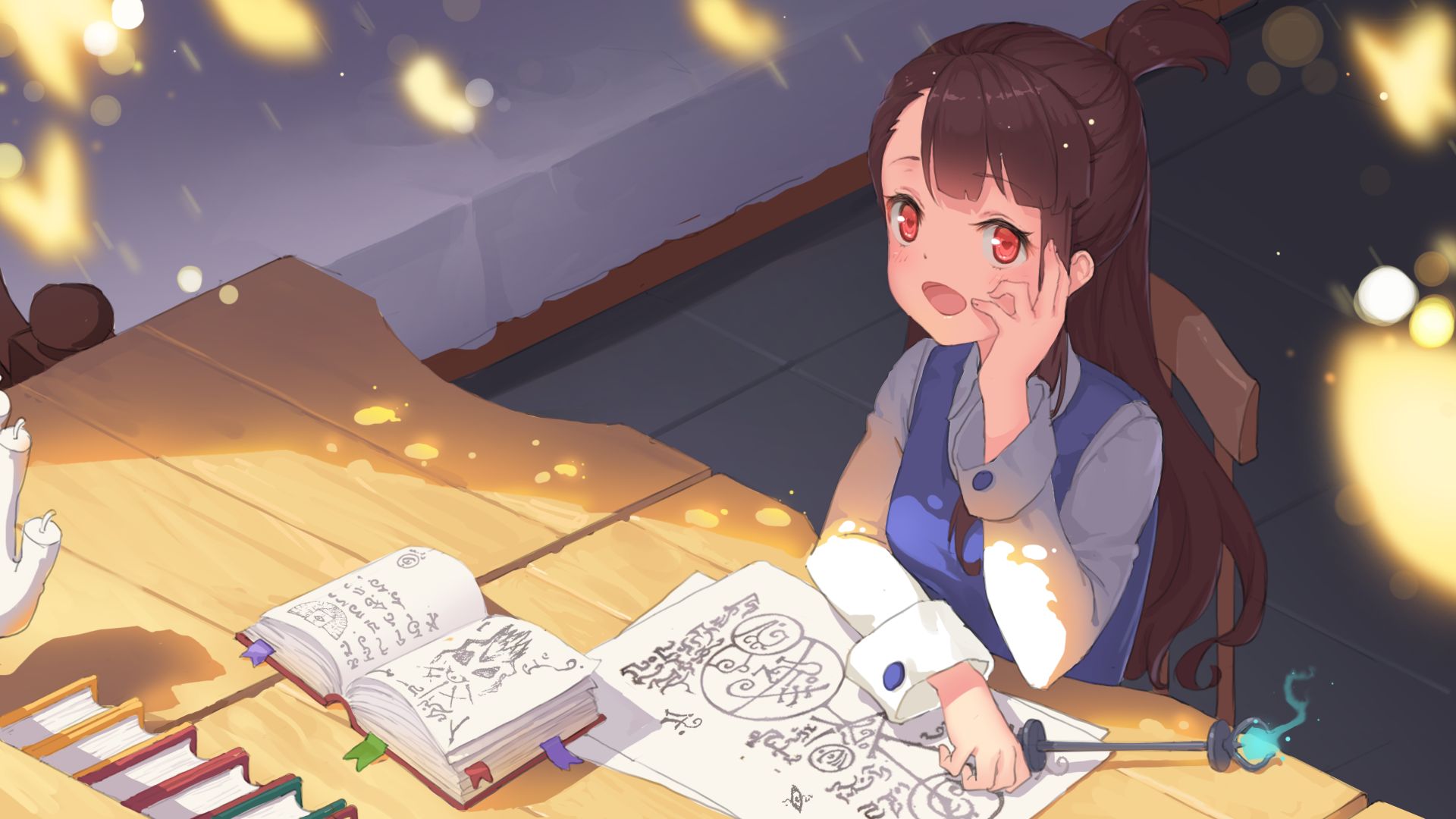 Handy-Wallpaper Animes, Atsuko Kagari, Little Witch Academia kostenlos herunterladen.
