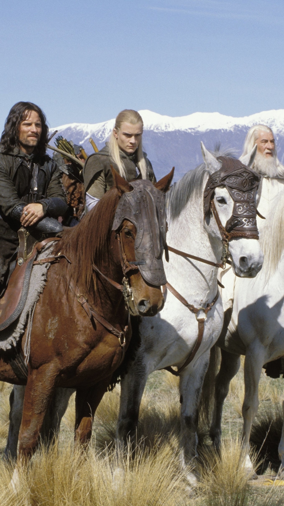legolas, movie, the lord of the rings: the two towers, orlando bloom, ian mckellen, viggo mortensen, gandalf, aragorn, the lord of the rings