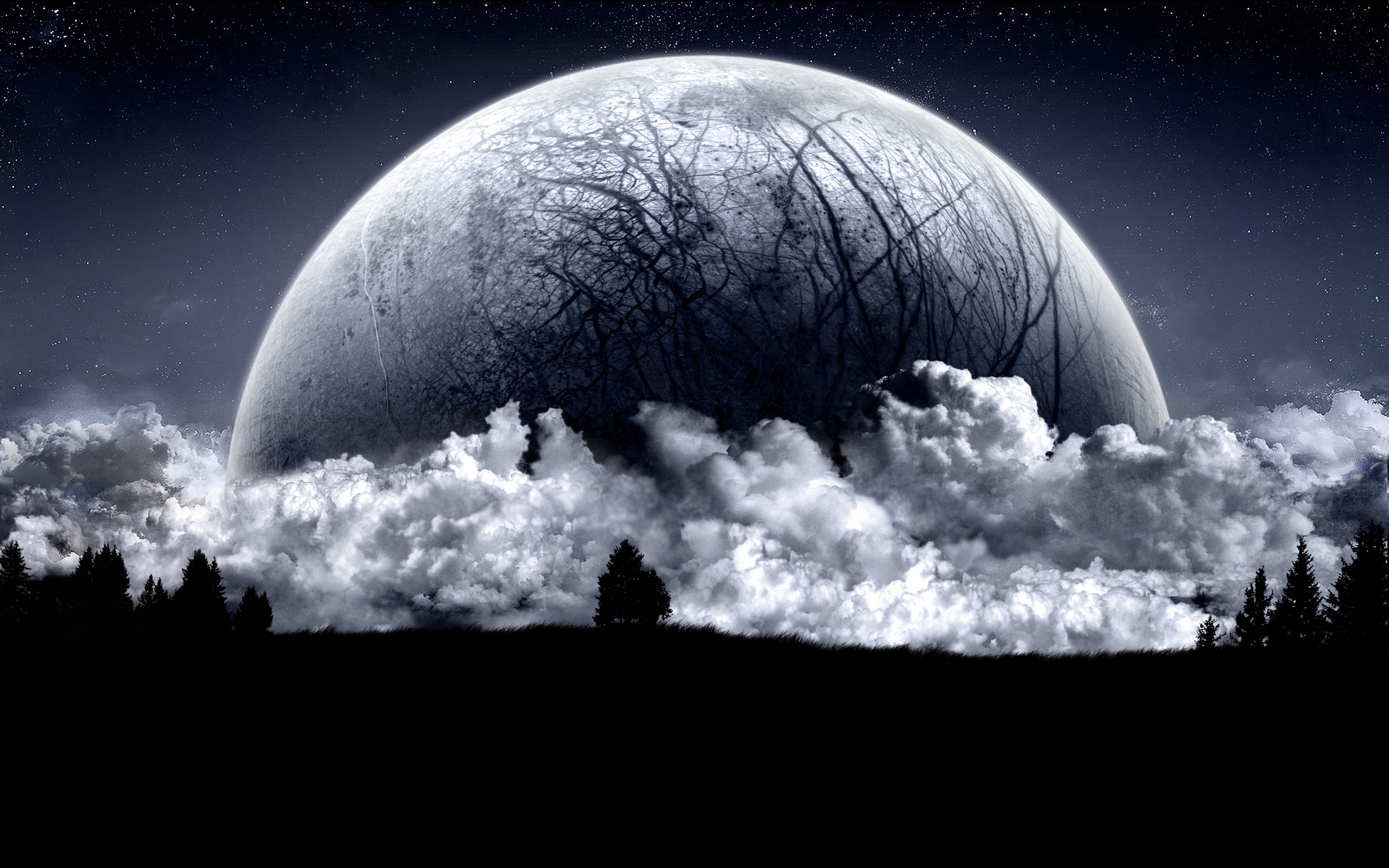 Baixe gratuitamente a imagem Lua, Ficção Científica, Ascensão Do Planeta na área de trabalho do seu PC