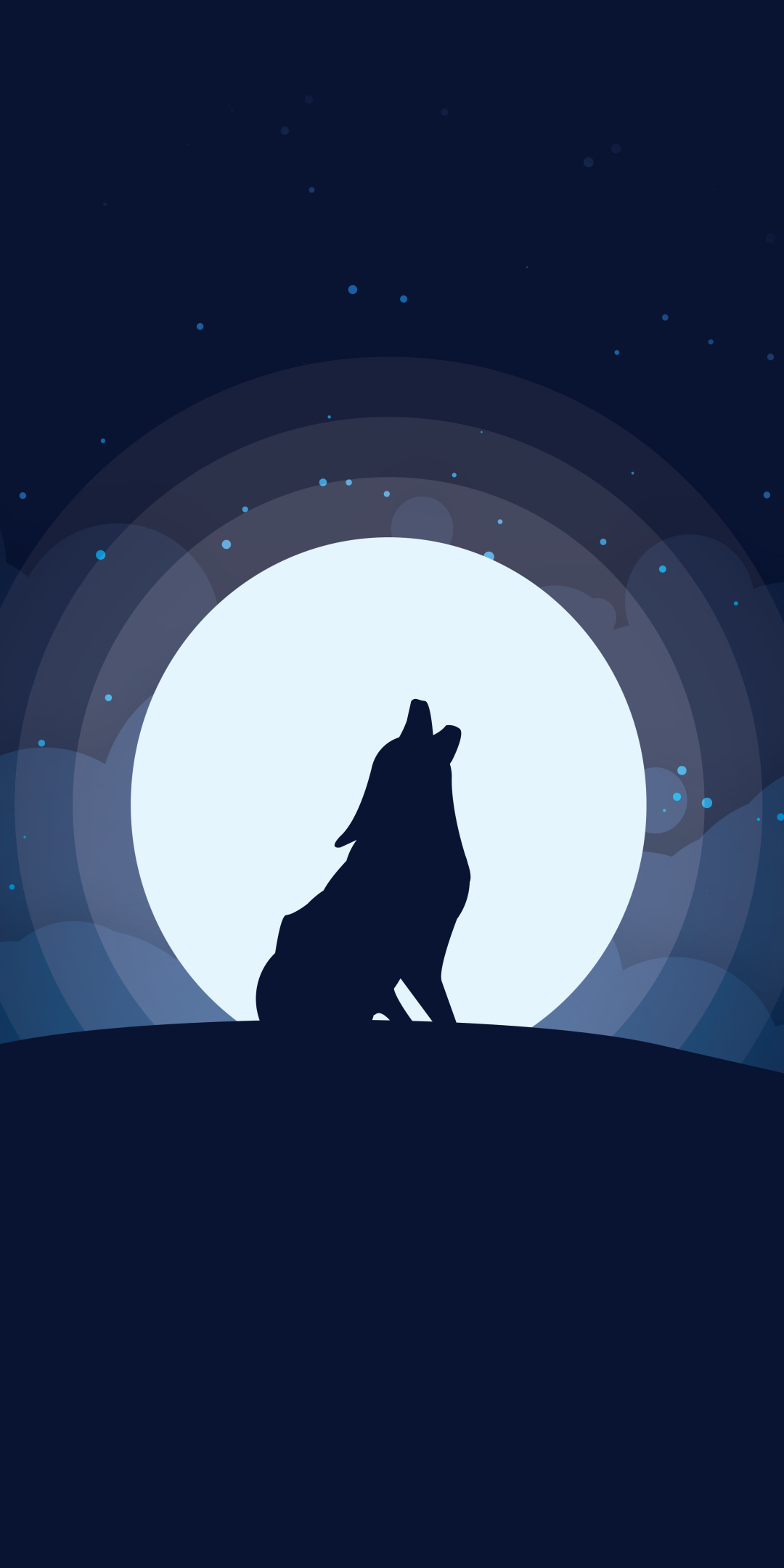 1147592 Hintergrundbild herunterladen tiere, wolf, heulen, mond, nacht, wolves - Bildschirmschoner und Bilder kostenlos