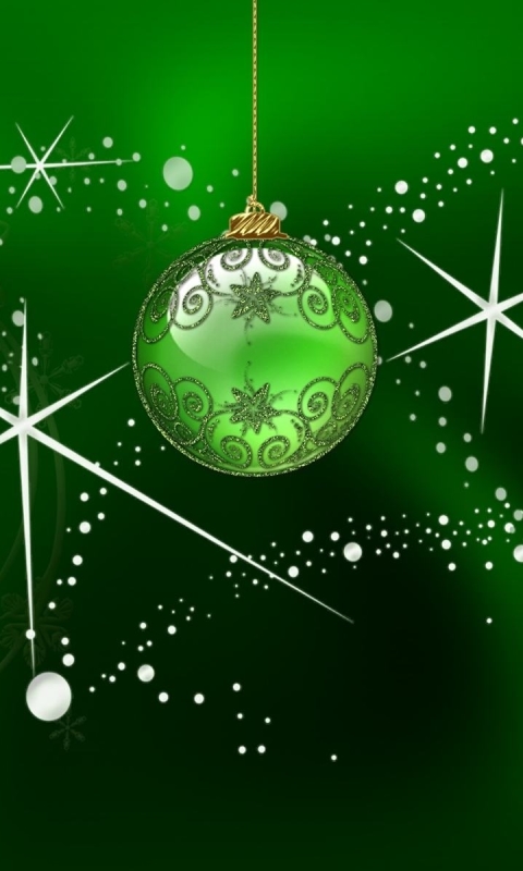 Скачать картинку Рождество, Зеленый, Рождественские Украшения, Праздничные в телефон бесплатно.