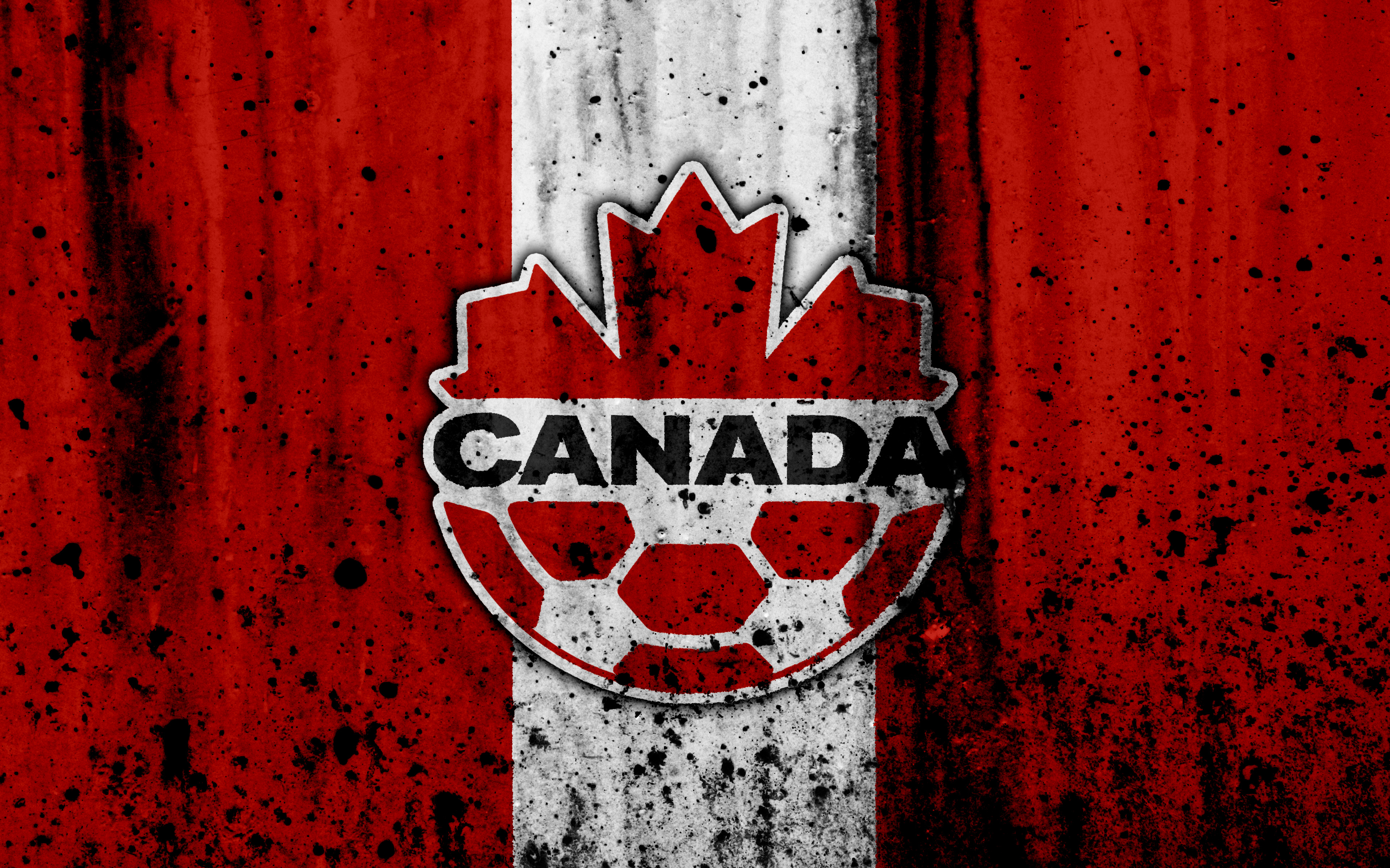 Descarga gratuita de fondo de pantalla para móvil de Fútbol, Canadá, Logo, Emblema, Deporte, Selección De Fútbol De Canadá.