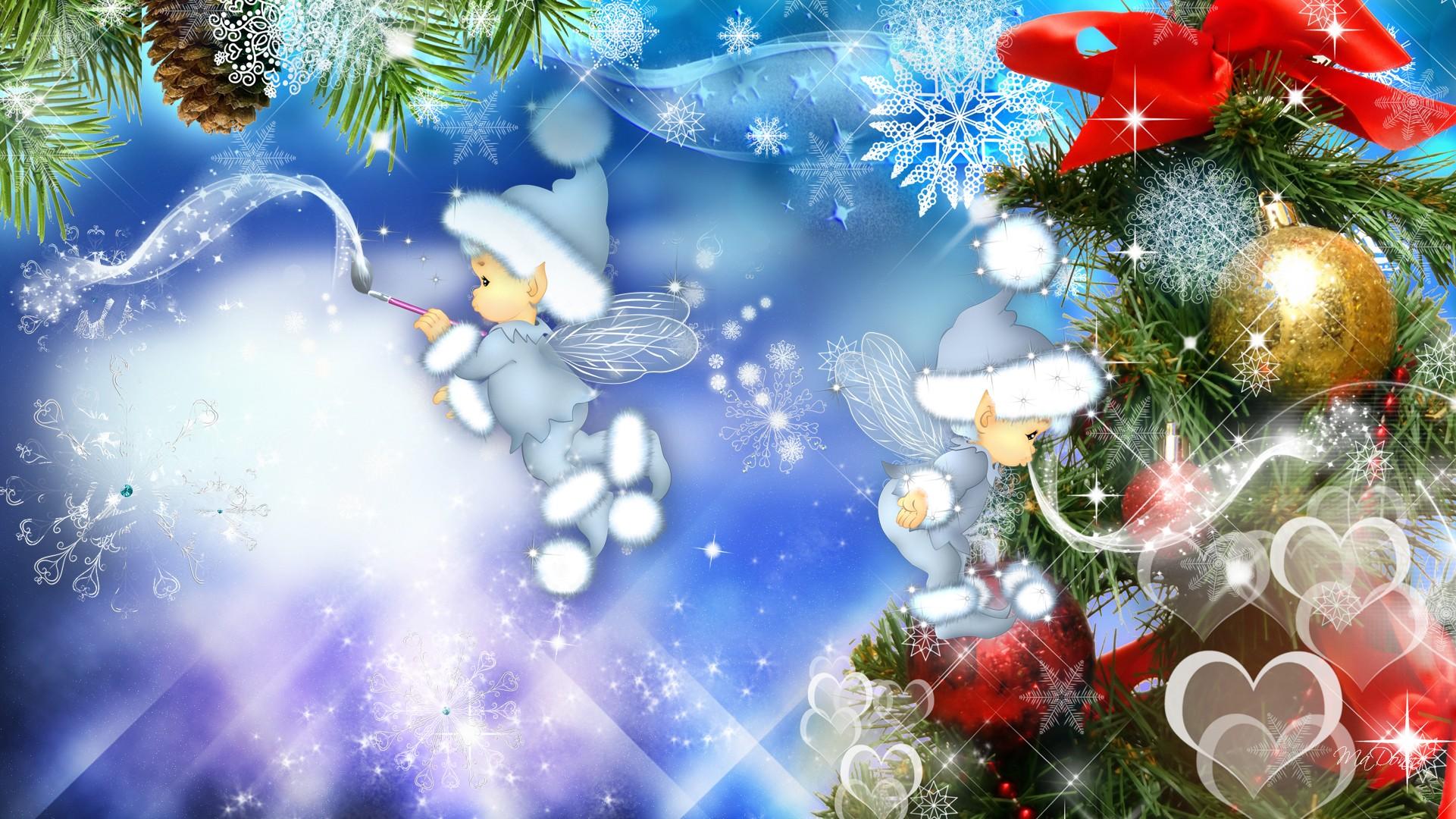 Download mobile wallpaper Magic, Christmas, Holiday, Heart, Angel for free.