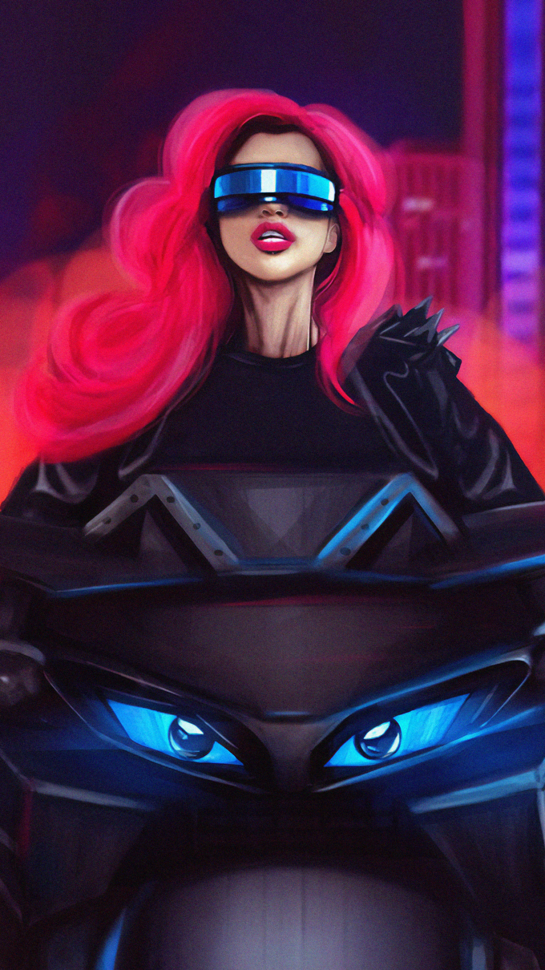 Download mobile wallpaper Sci Fi, Women, Pink Hair for free.