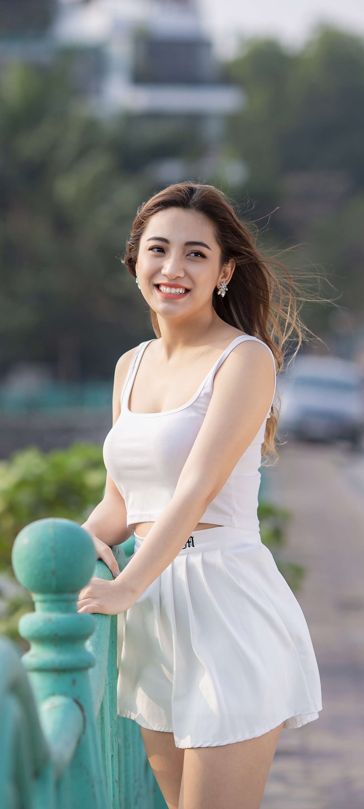 Download mobile wallpaper Model, Women, Asian, Depth Of Field for free.