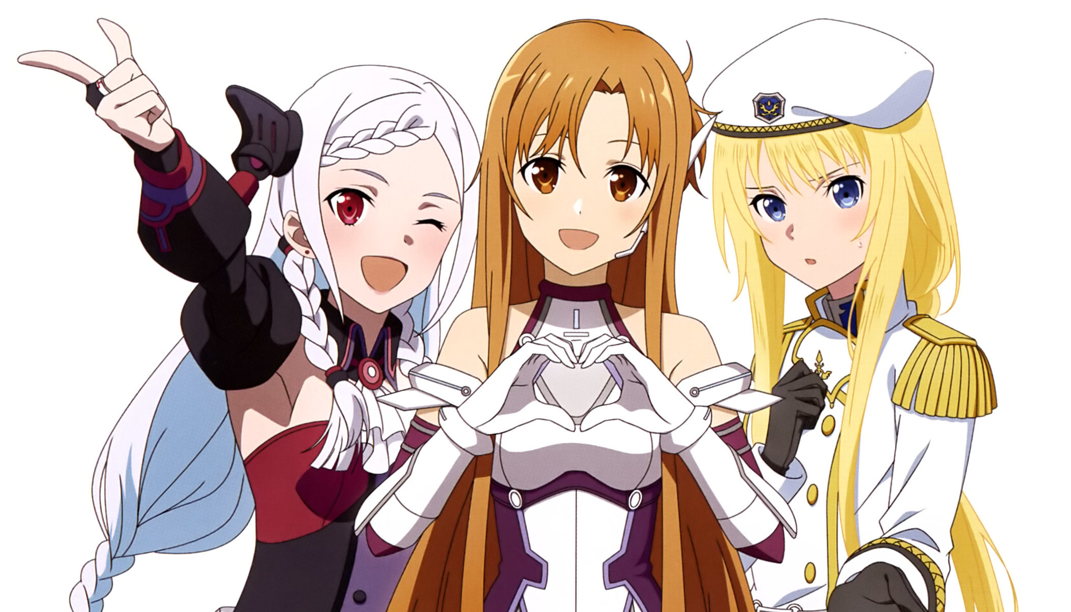 Laden Sie das Animes, Asuna Yuuki, Sword Art Online, Alice Zuberg, Schwertkunst Online: Alicization, Yuna (Schwertkunst Online)-Bild kostenlos auf Ihren PC-Desktop herunter