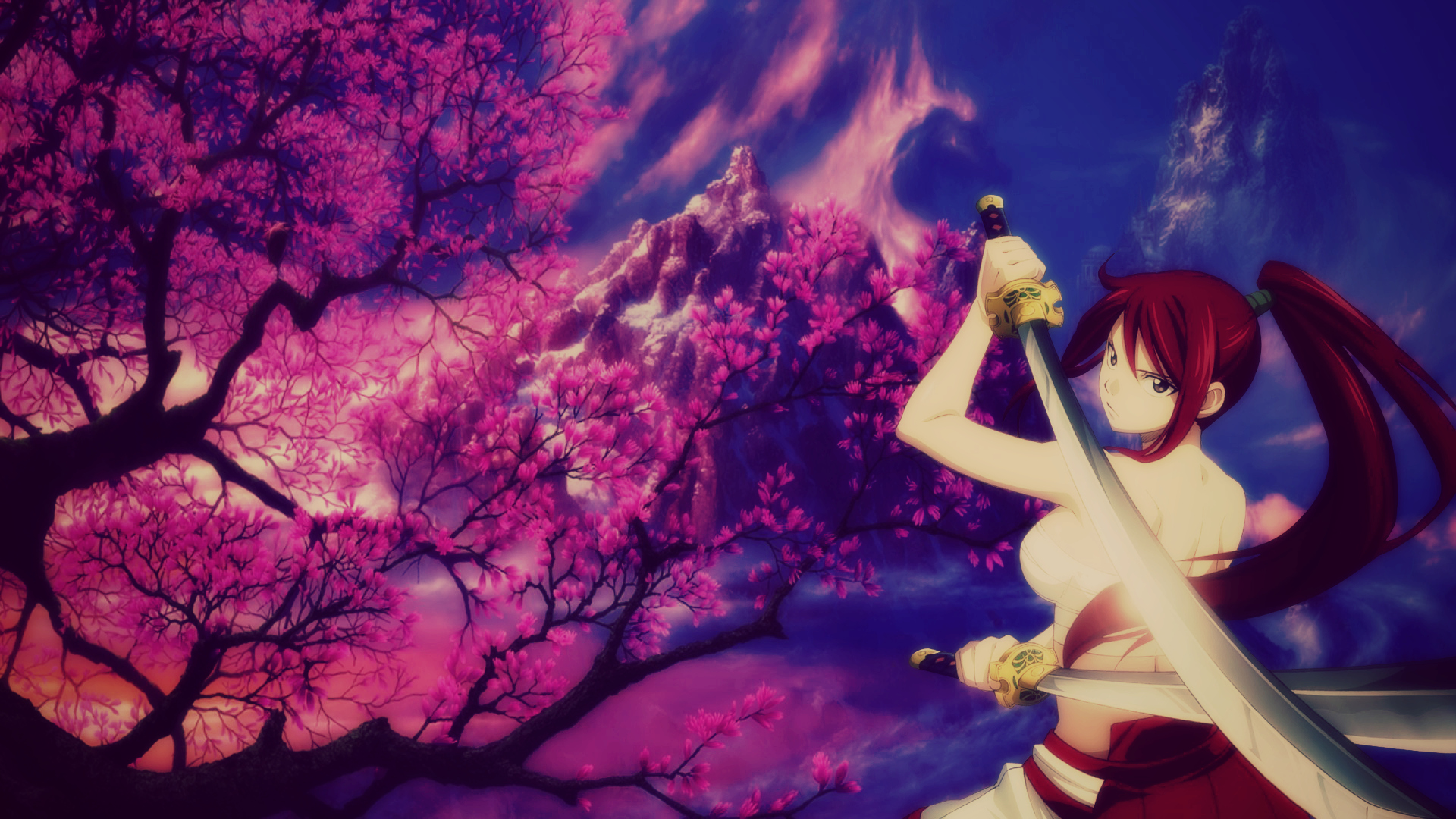 Descarga gratuita de fondo de pantalla para móvil de Fairy Tail, Espada, Animado, Erza Scarlet.