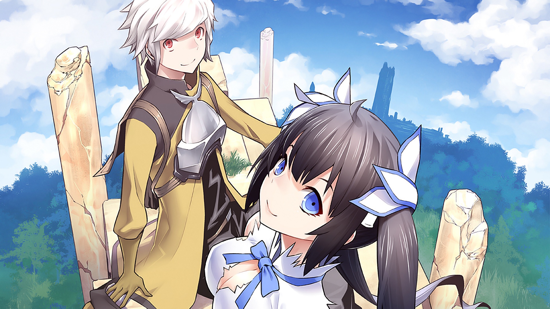 anime, is it wrong to try to pick up girls in a dungeon?, bell cranel, hestia (danmachi), danmachi