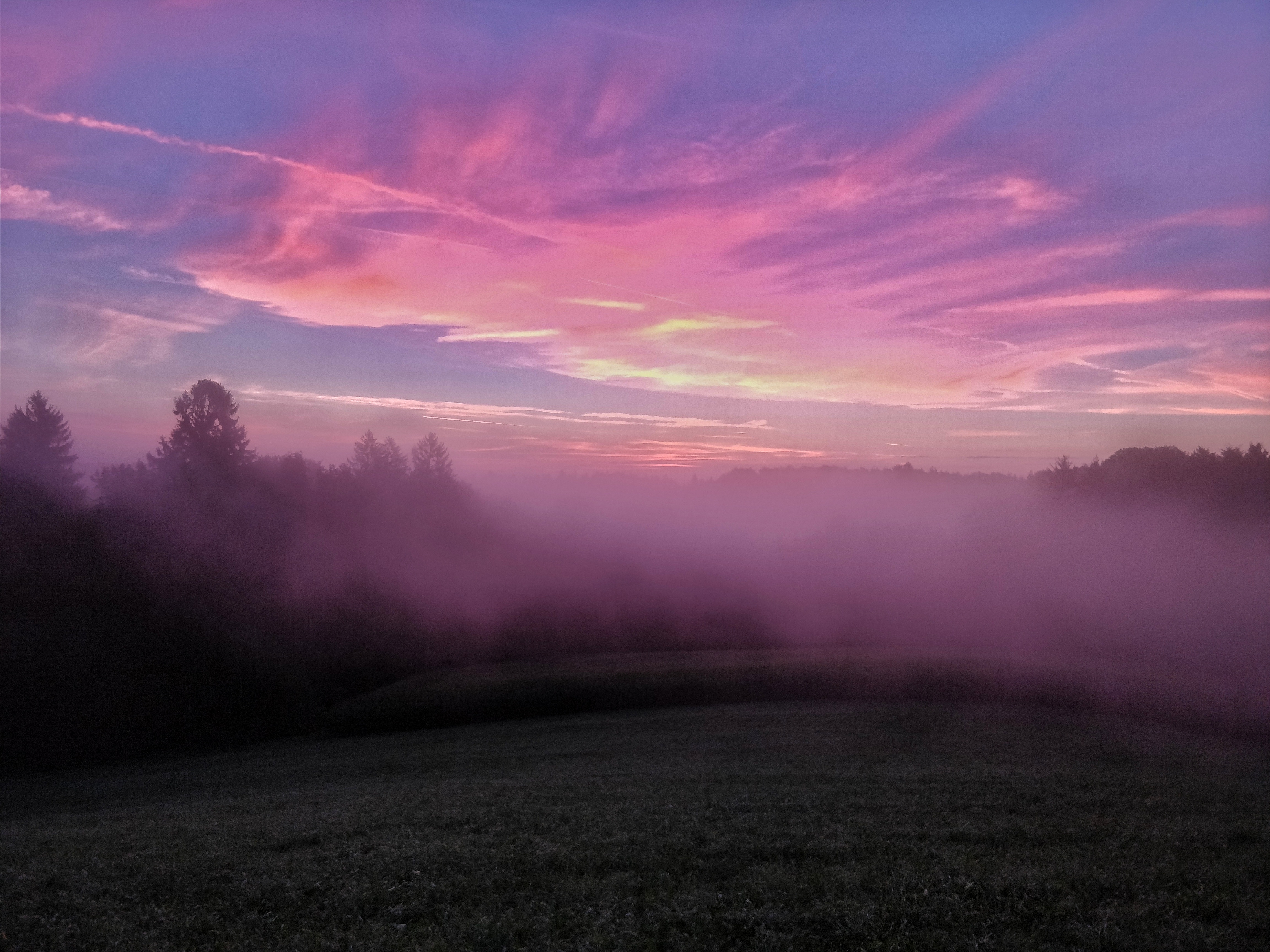 Free download wallpaper Sky, Fog, Earth on your PC desktop