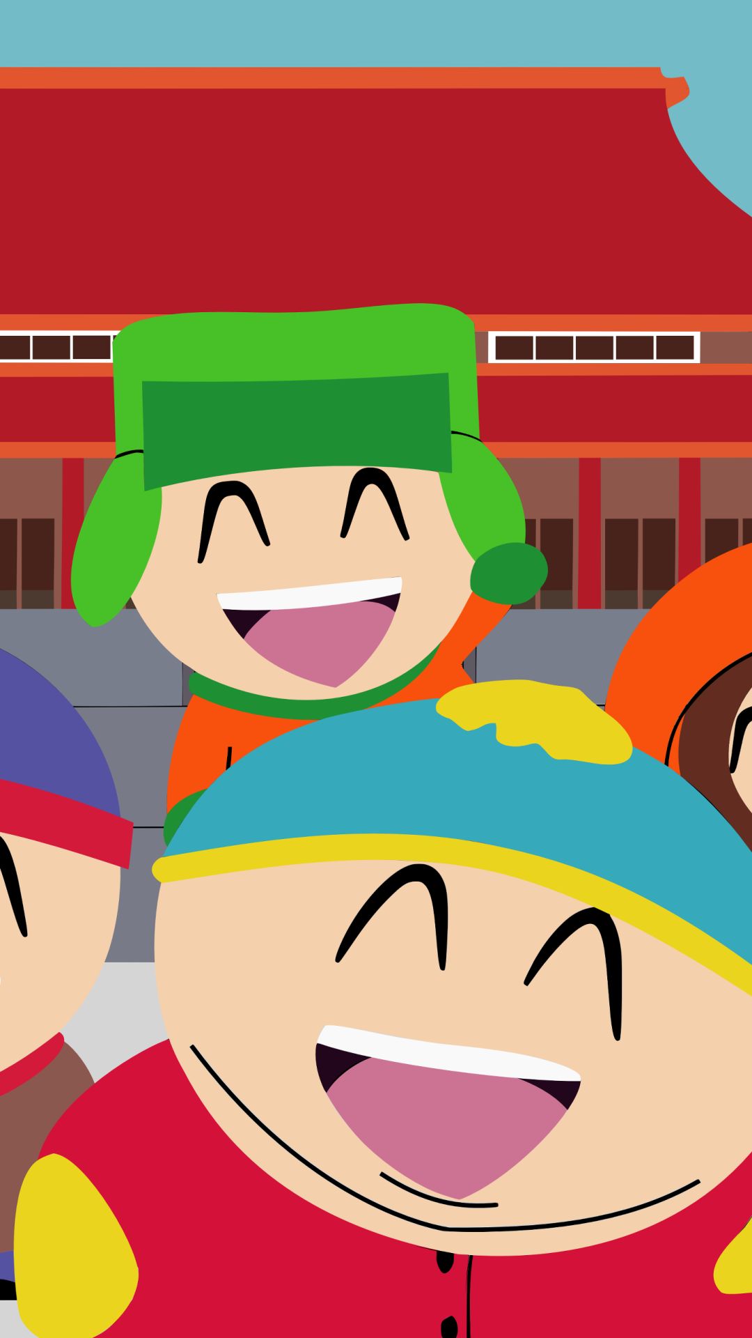 Download mobile wallpaper South Park, Tv Show, Eric Cartman, Kyle Broflovski for free.