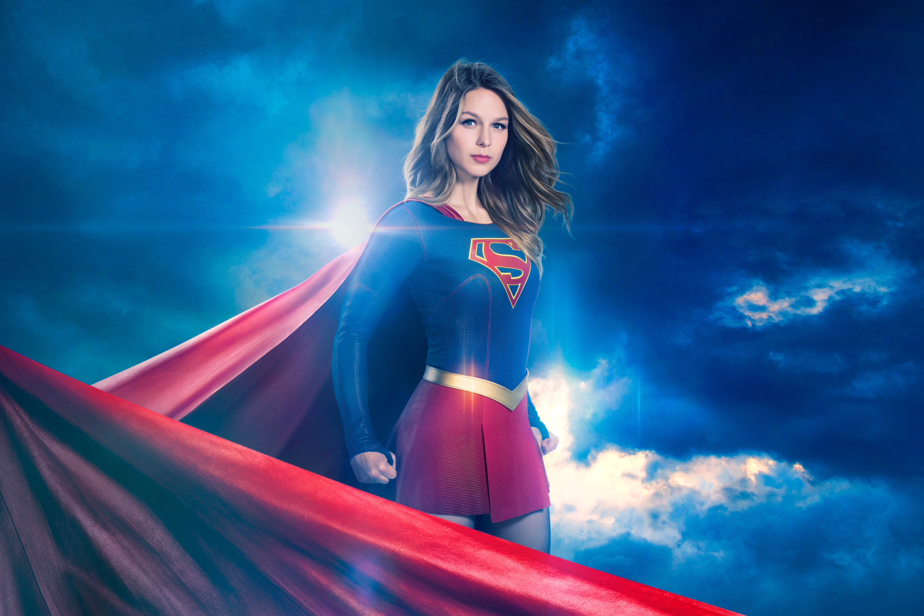 Laden Sie das Fernsehserien, Übermensch, Supergirl, Melissa Benoist-Bild kostenlos auf Ihren PC-Desktop herunter