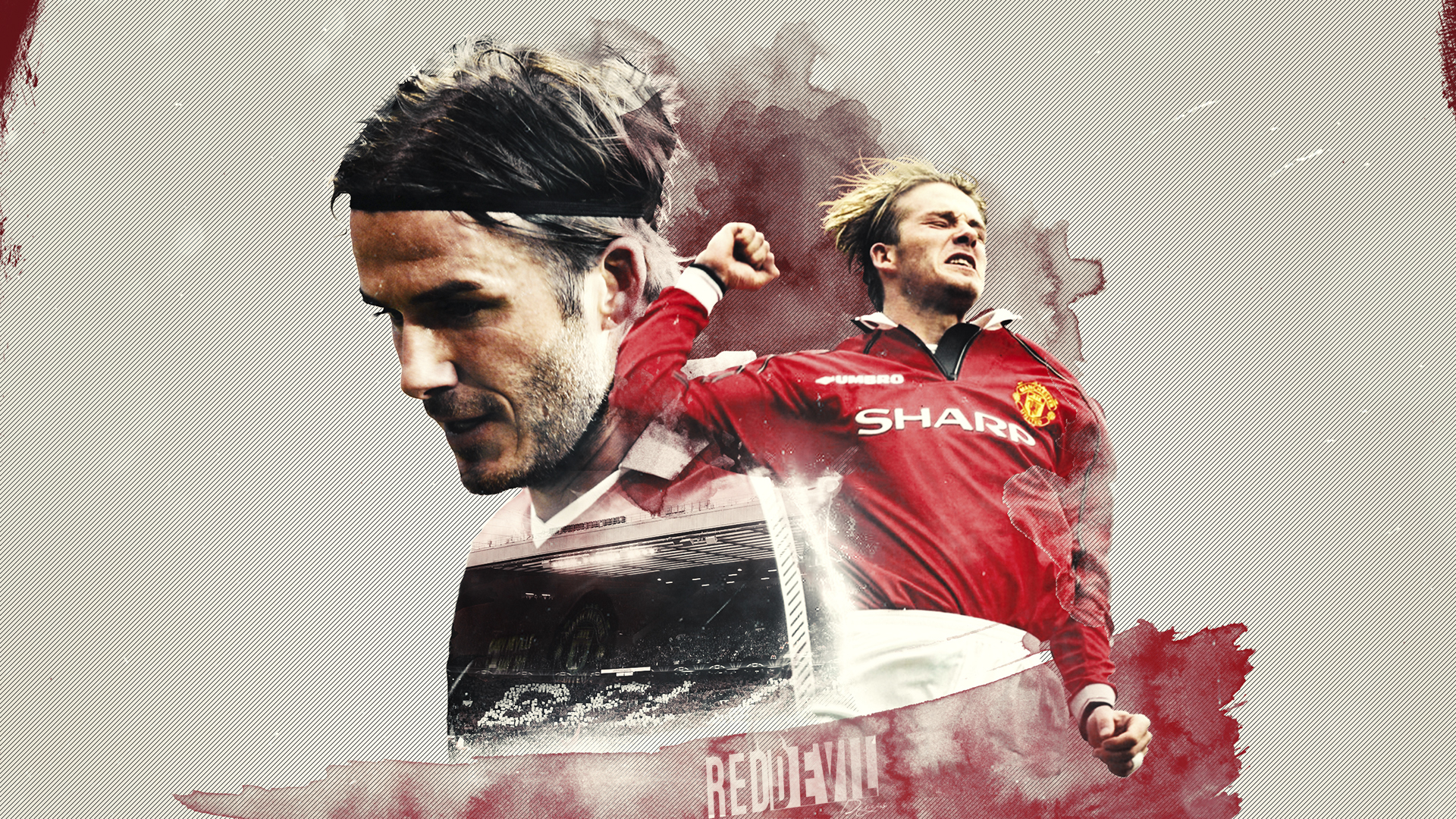 Download mobile wallpaper Sports, David Beckham, Soccer, Manchester United F C for free.