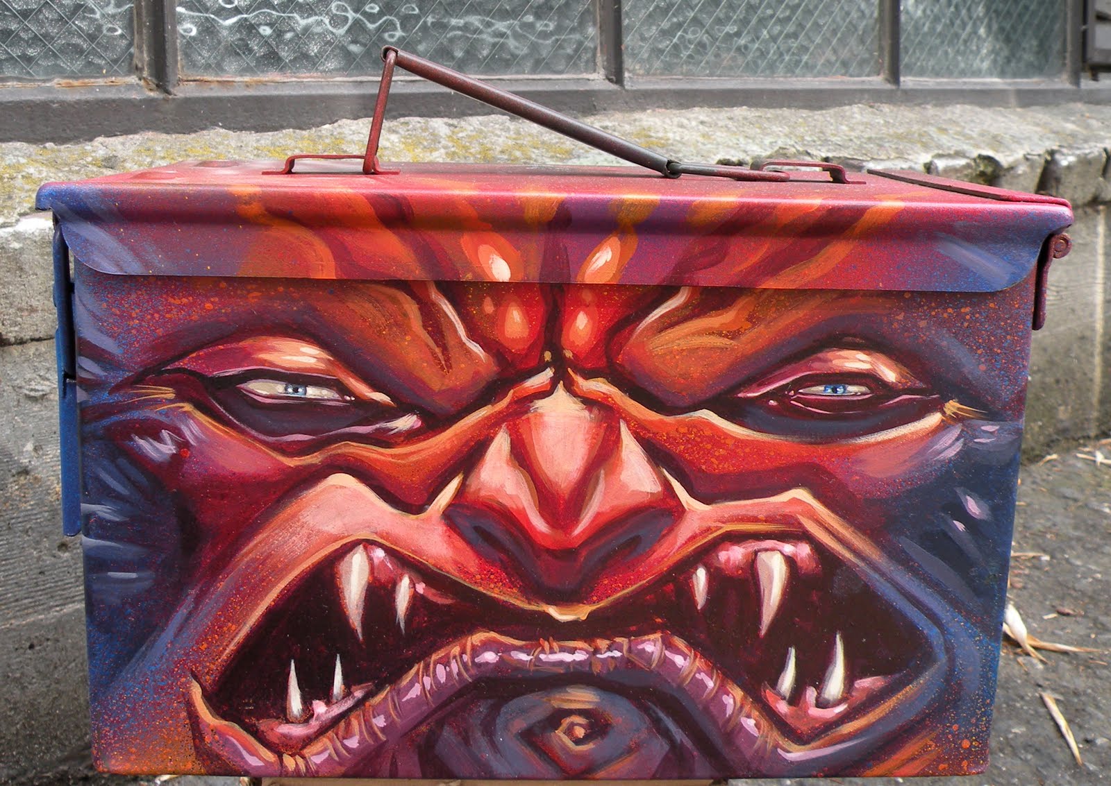 Handy-Wallpaper Graffiti, Dämon, Künstlerisch, Okkult kostenlos herunterladen.