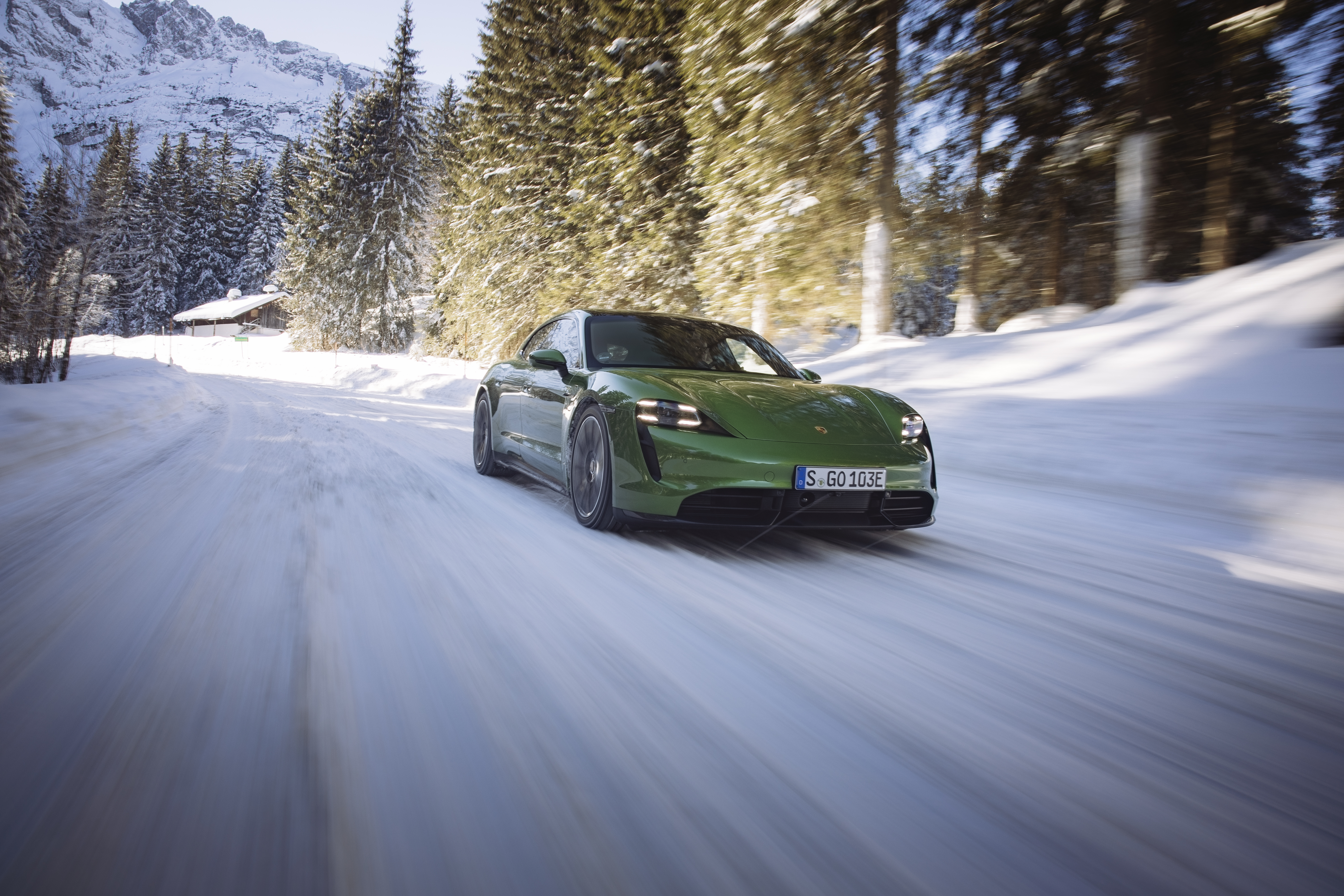 Download mobile wallpaper Porsche, Vehicles, Porsche Taycan Turbo S for free.