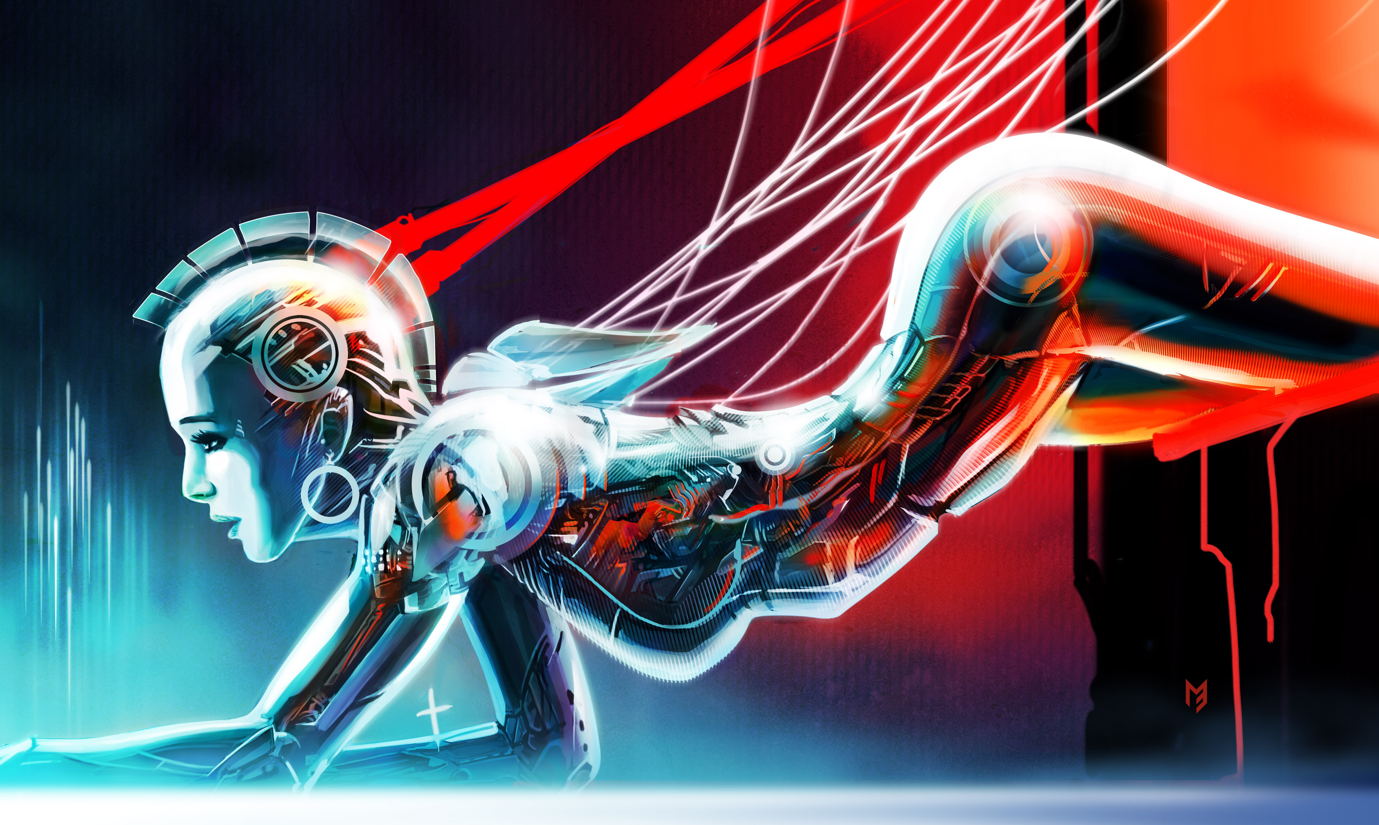 Laden Sie das Roboter, Science Fiction, Cyborg-Bild kostenlos auf Ihren PC-Desktop herunter