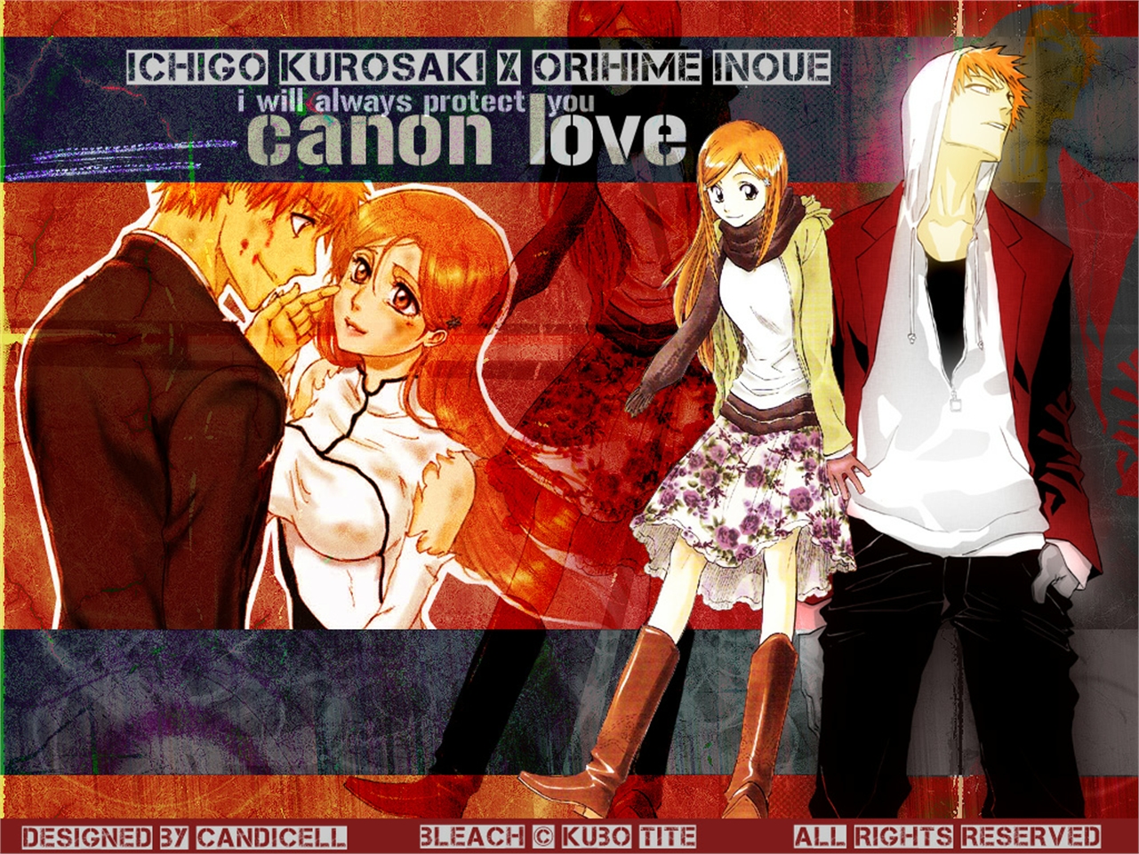 Free download wallpaper Orihime Inoue, Bleach, Ichigo Kurosaki, Anime on your PC desktop