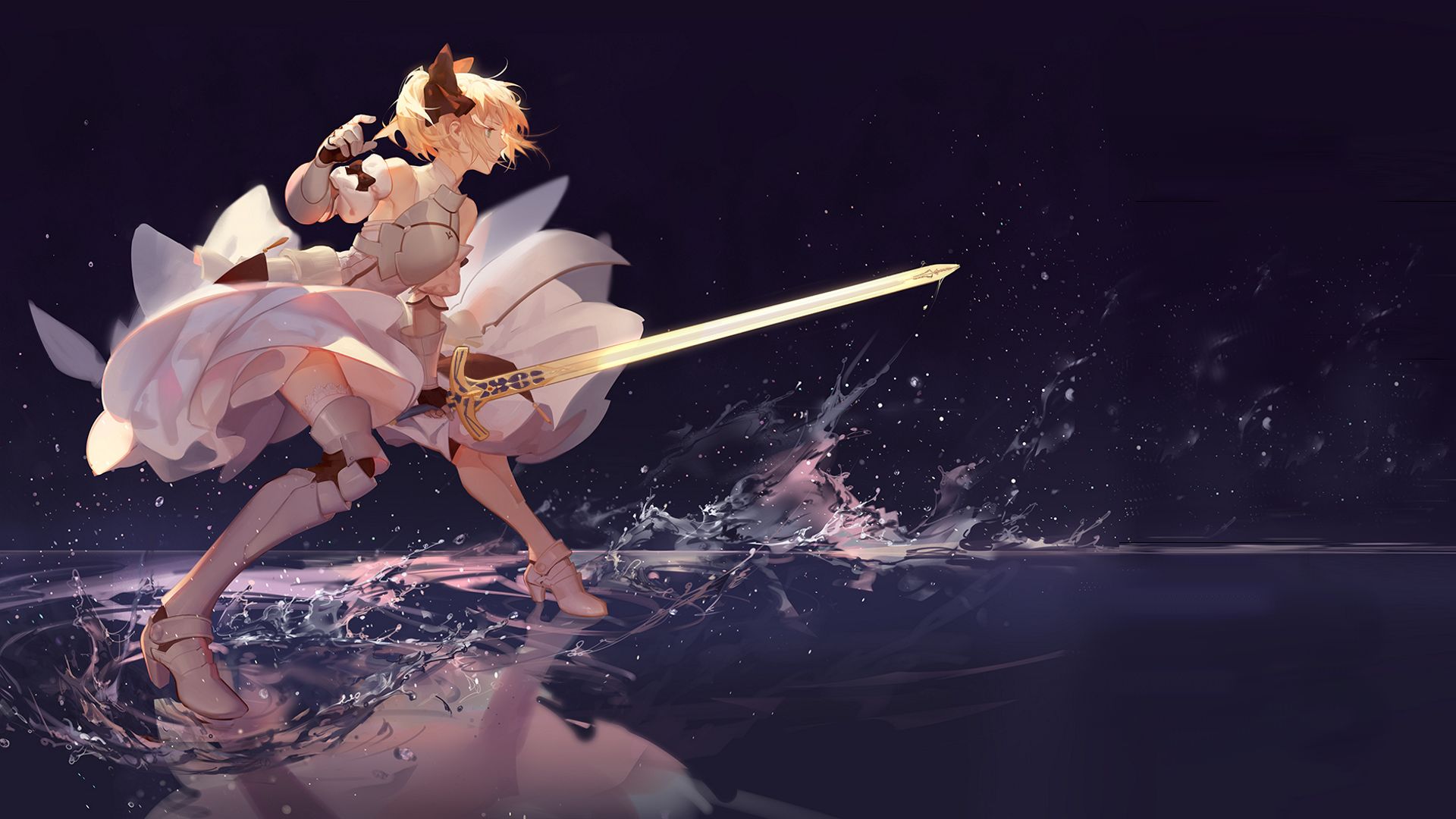saber (fate series), fate series, anime, fate/stay night, saber lily
