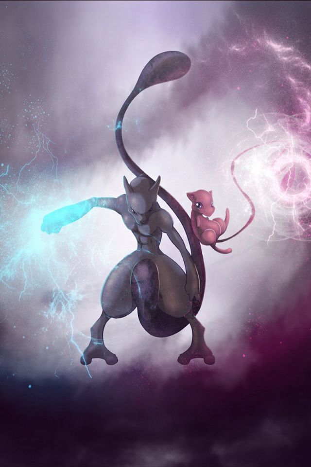 Download mobile wallpaper Anime, Pokémon, Mewtwo (Pokémon), Mew (Pokémon) for free.