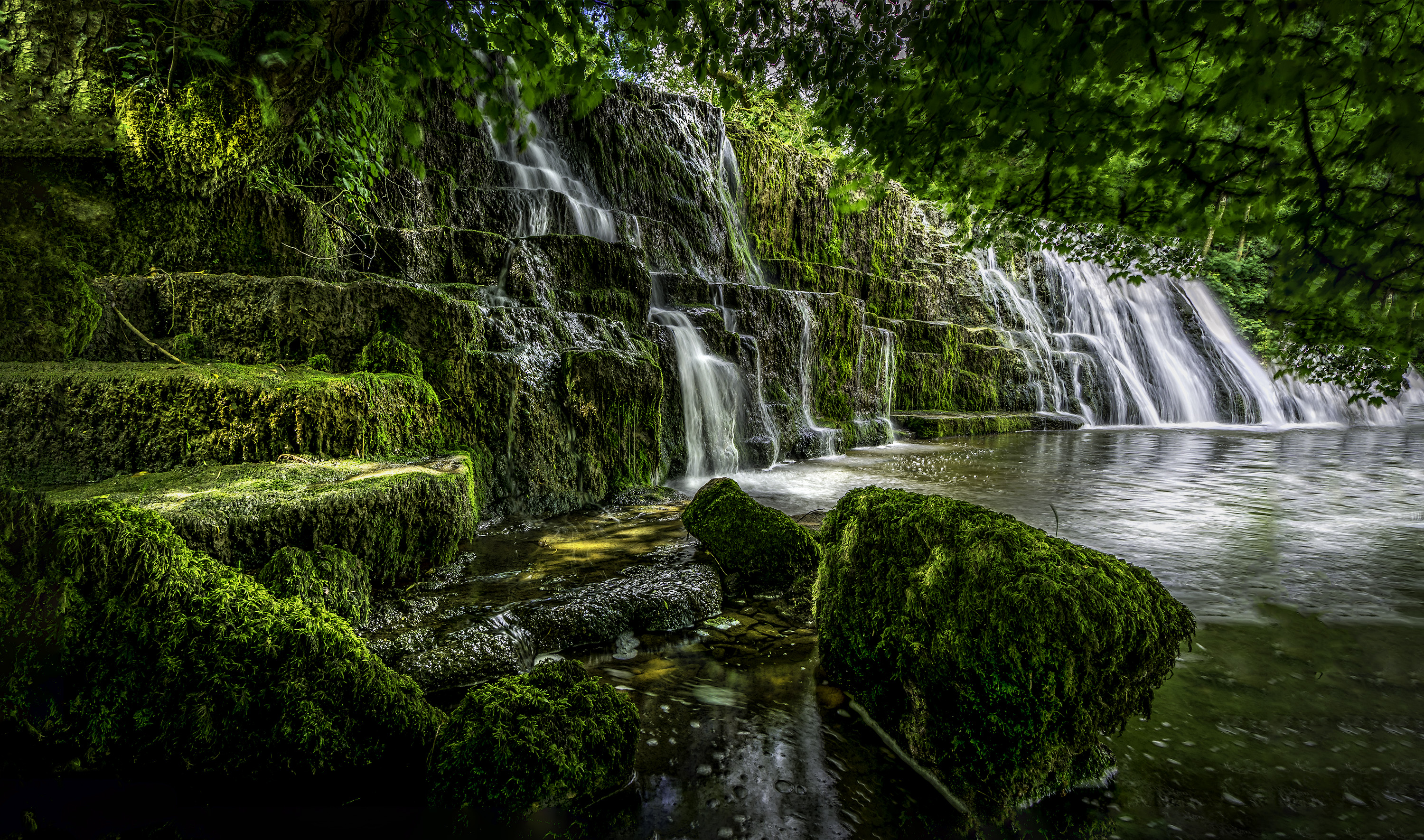 Laden Sie das Natur, Wasserfälle, Wasserfall, Moos, Erde/natur-Bild kostenlos auf Ihren PC-Desktop herunter