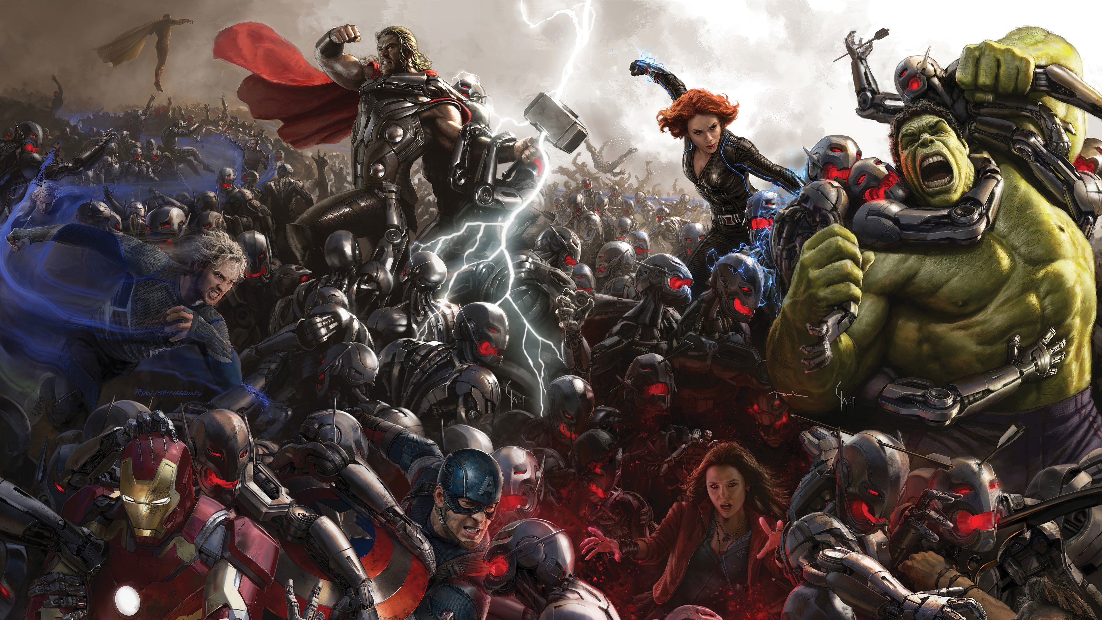 scarlet witch, hulk, captain america, quicksilver (marvel comics), movie, avengers: age of ultron, black widow, iron man, thor, vision (marvel comics), the avengers