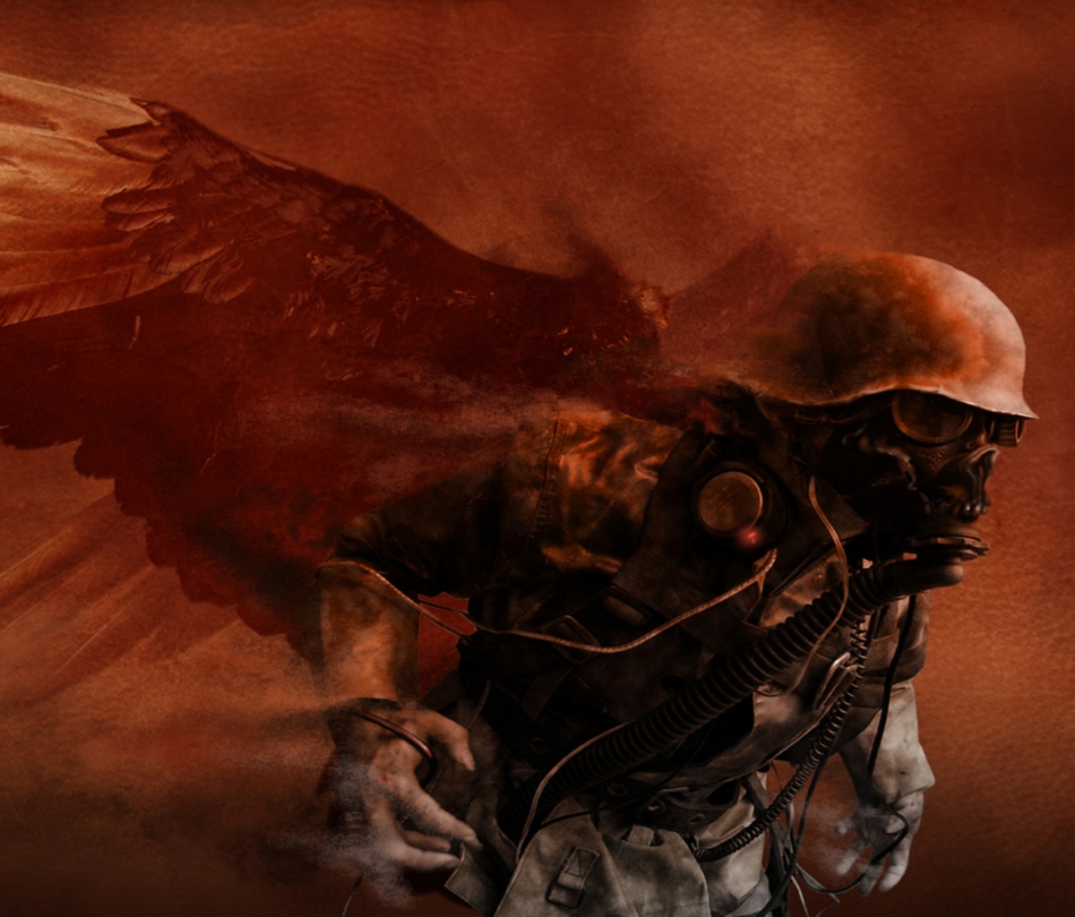 Download mobile wallpaper Dark, Angel, Soldier, Undead for free.