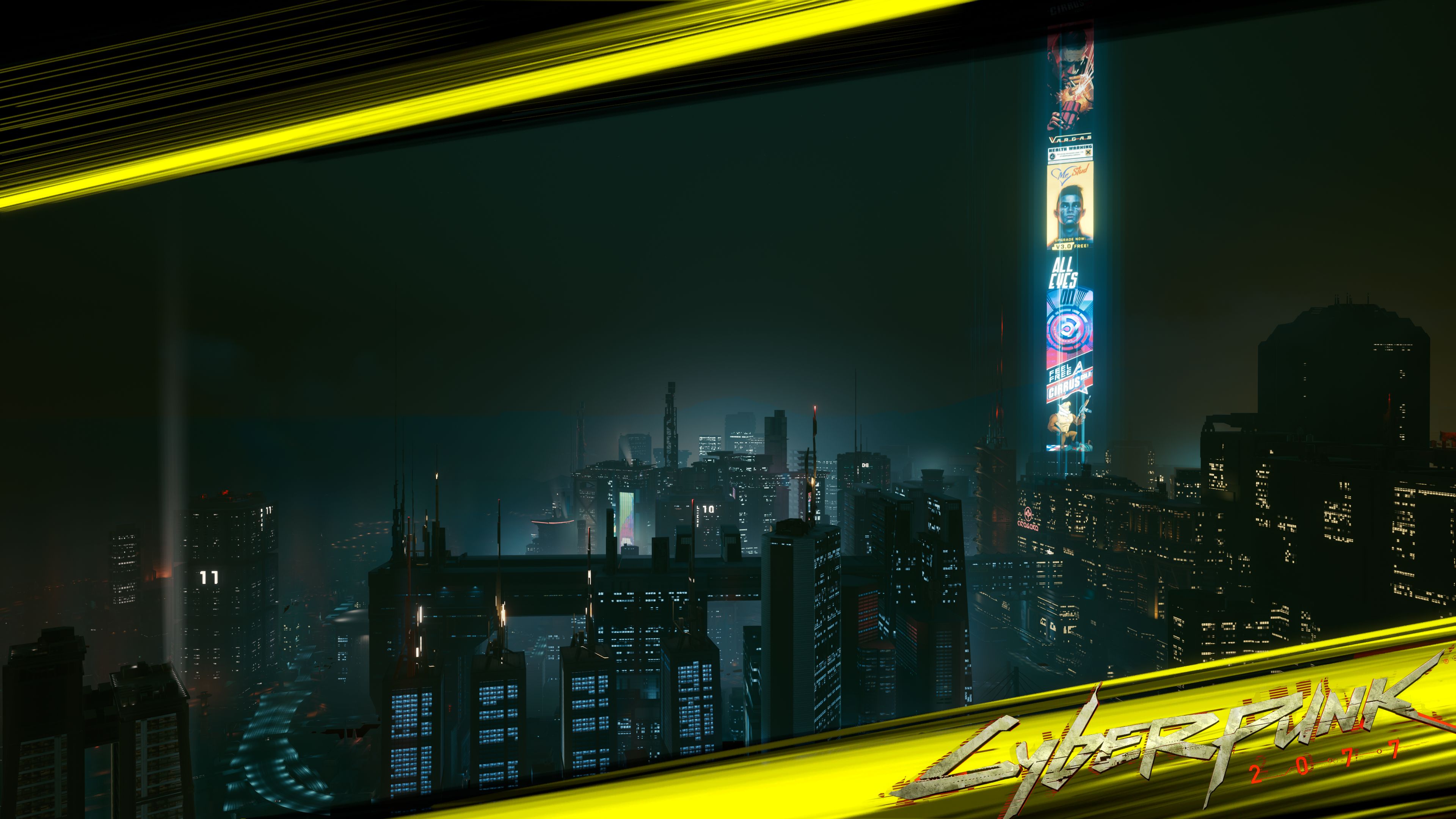 1534066 descargar fondo de pantalla videojuego, cyberpunk 2077, ciudad nocturna (cyberpunk 2077): protectores de pantalla e imágenes gratis