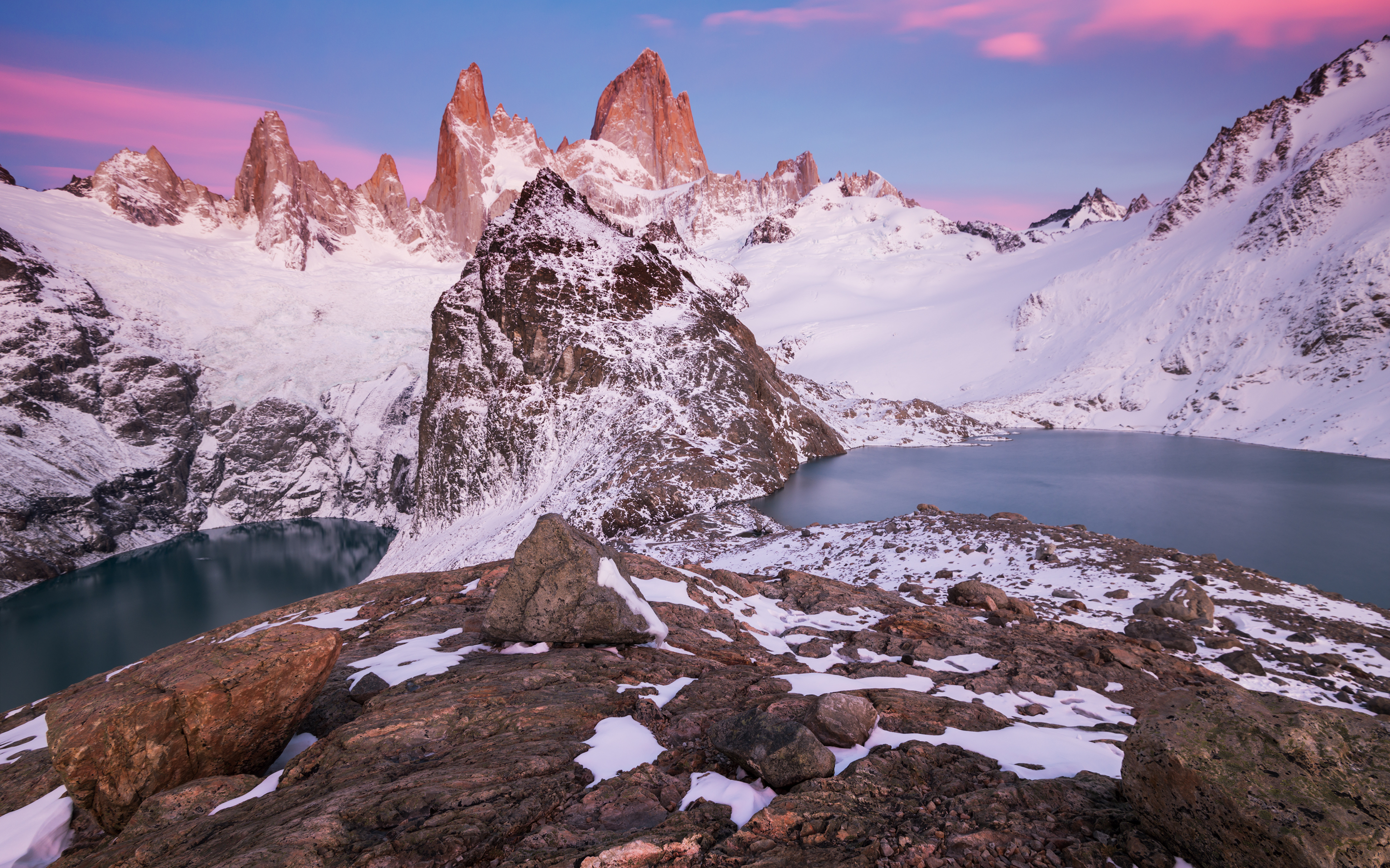 Laden Sie das Landschaft, Schnee, See, Gebirge, Berge, Erde/natur-Bild kostenlos auf Ihren PC-Desktop herunter