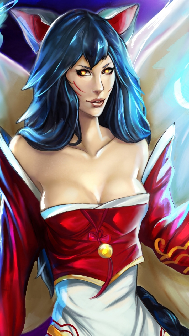 Handy-Wallpaper League Of Legends, Computerspiele, Ahri (Liga Der Legenden) kostenlos herunterladen.