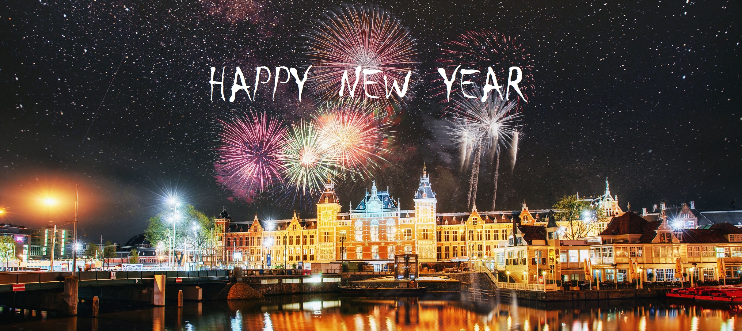 Download mobile wallpaper New Year, Holiday, Fireworks, Happy New Year for free.