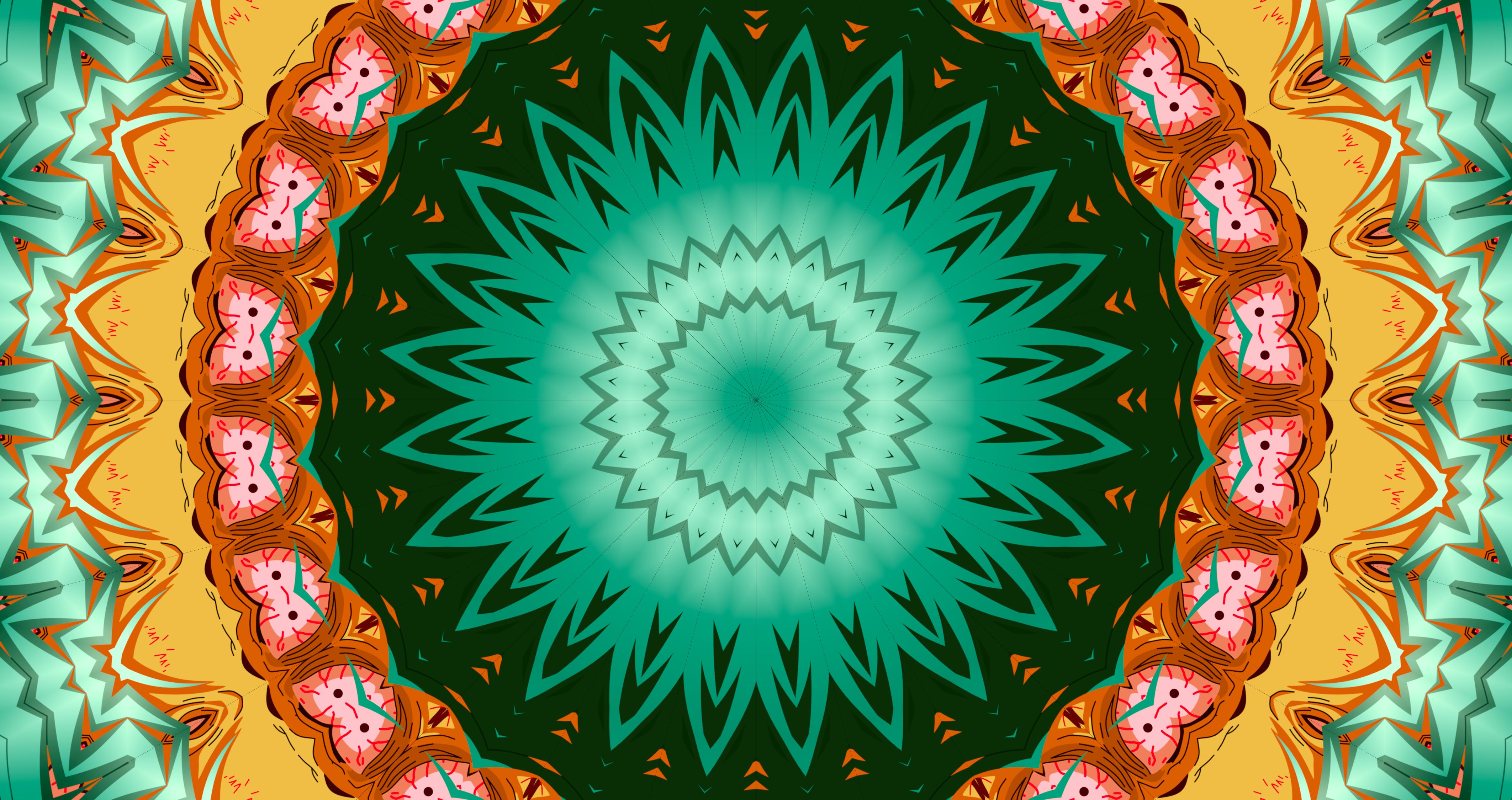 Download mobile wallpaper Abstract, Pattern, Kaleidoscope for free.